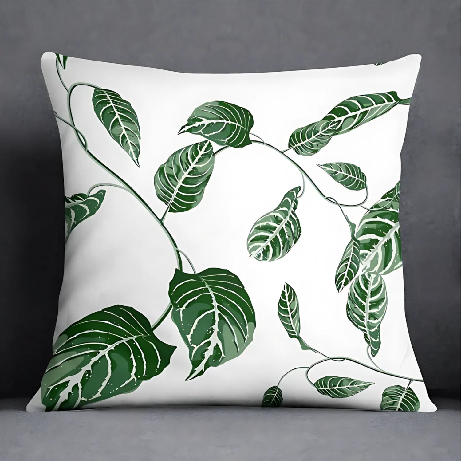 Botanical print cushion