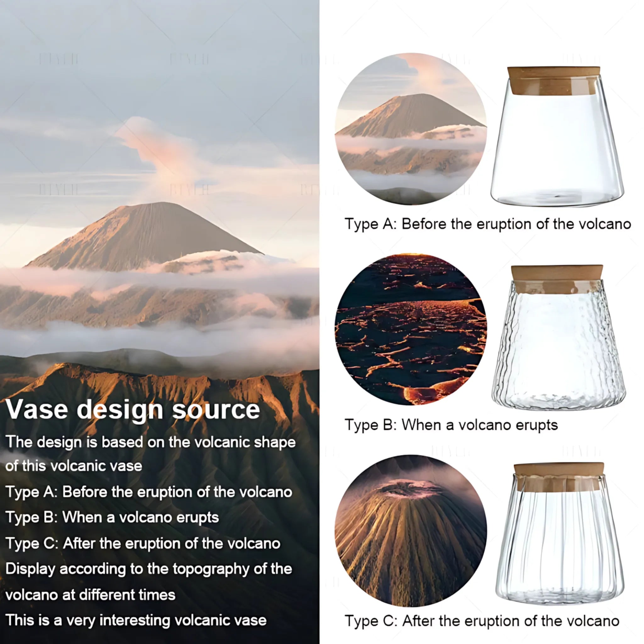 Simple glass vase design