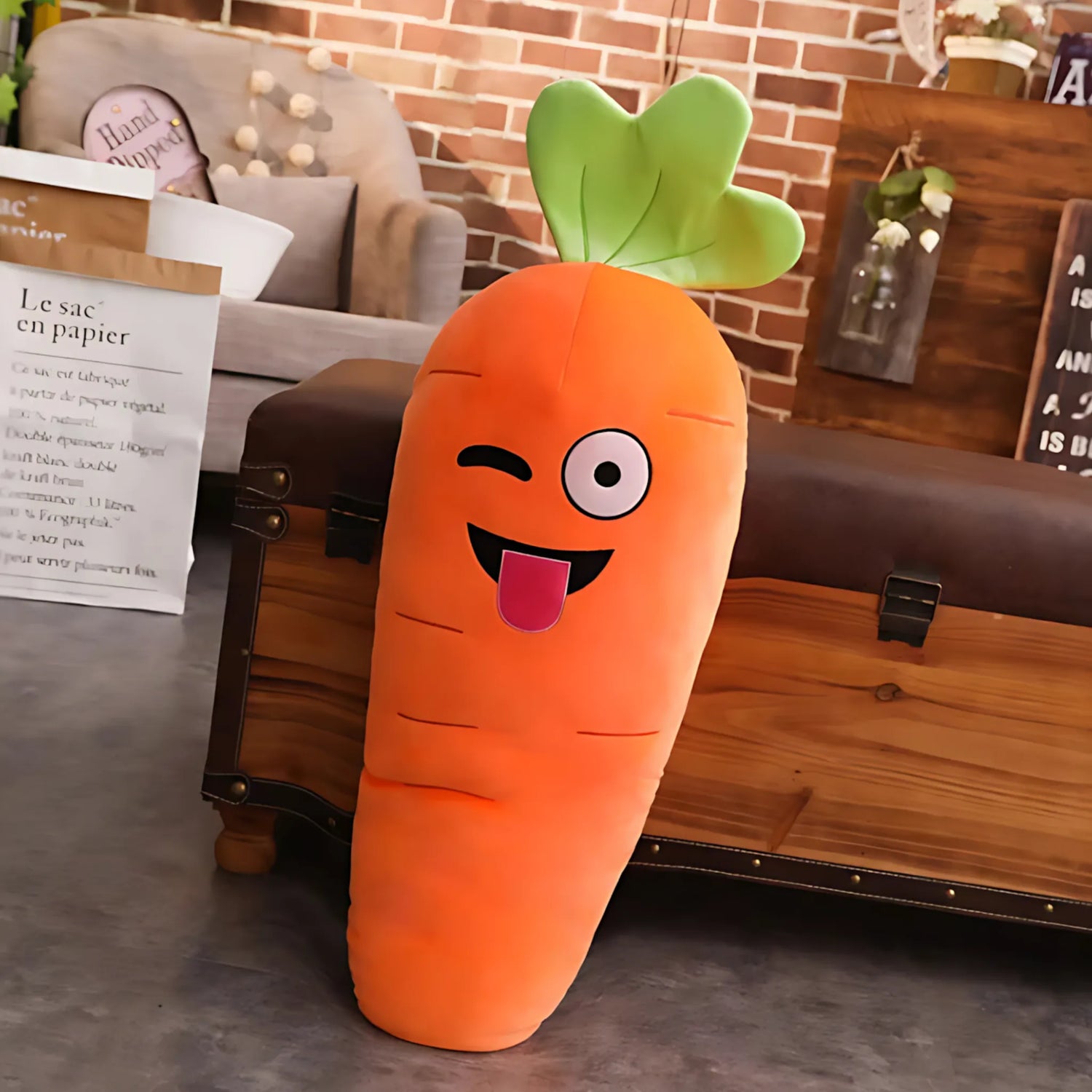 Kawaii carrot cushion