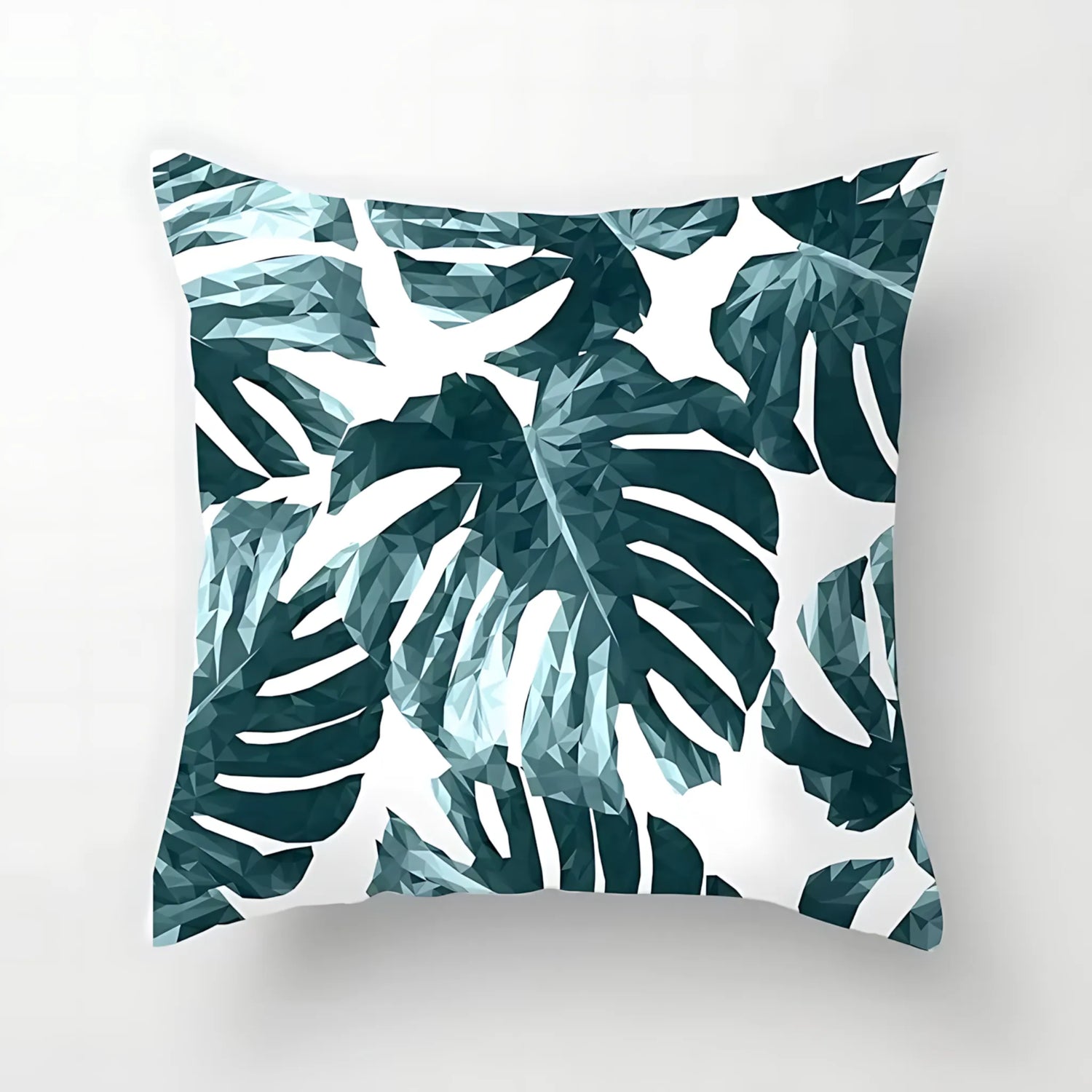 tropical leaf scatter cushion
