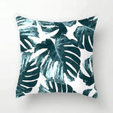 tropical leaf scatter cushion