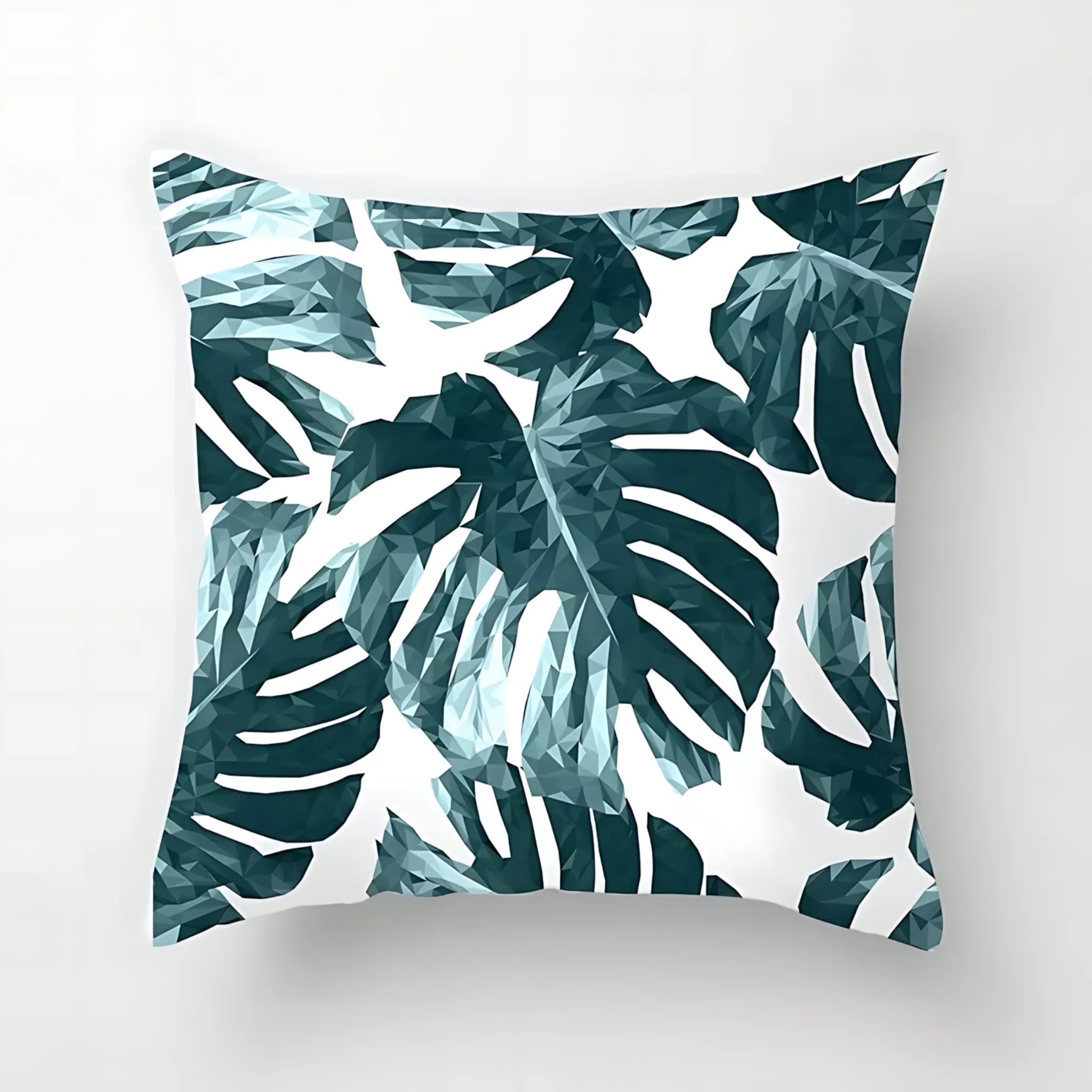 tropical leaf scatter cushion