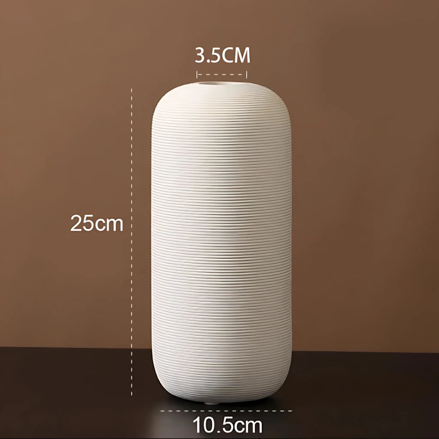 Hand-drawn ceramic vase