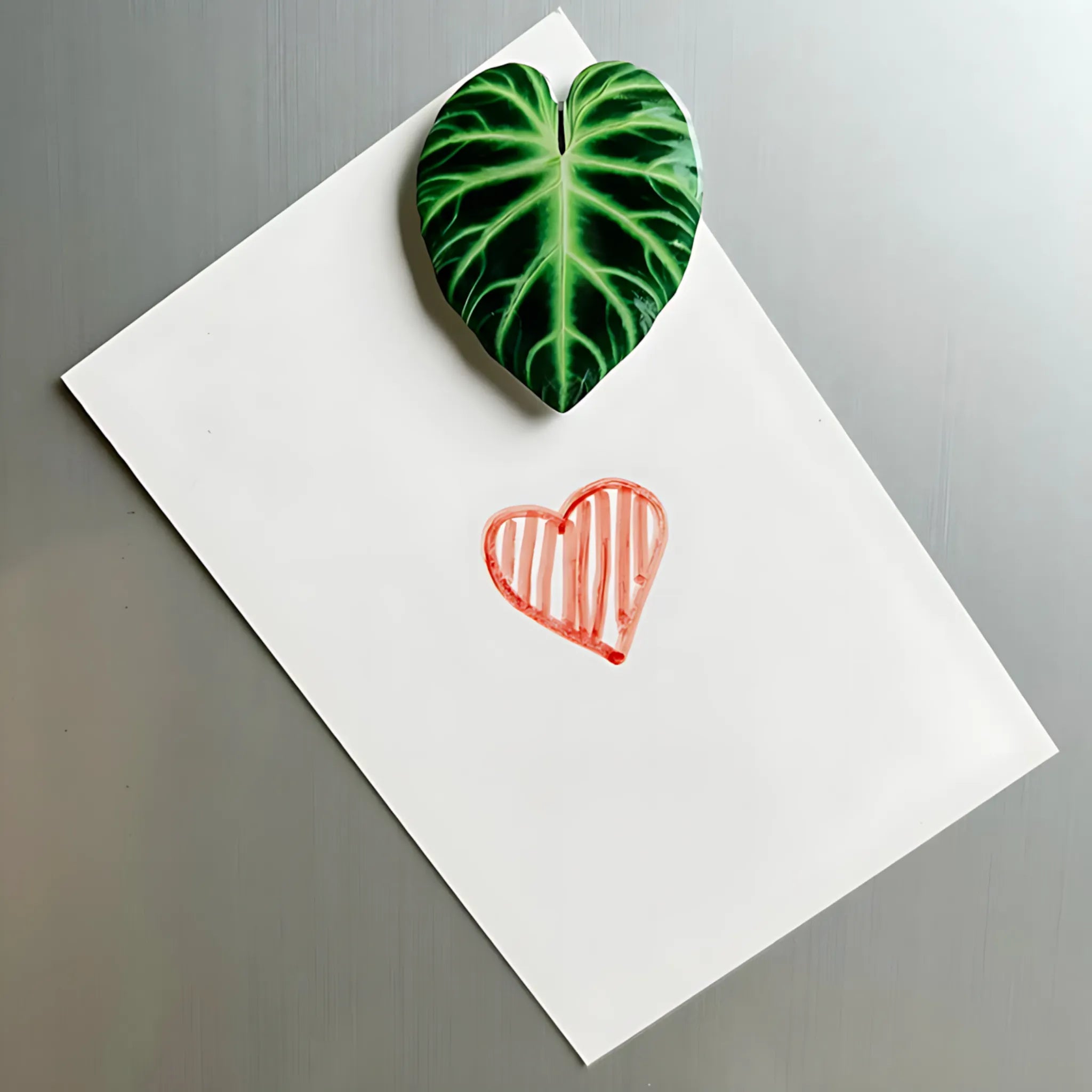 Leaf-shaped fridge magnets