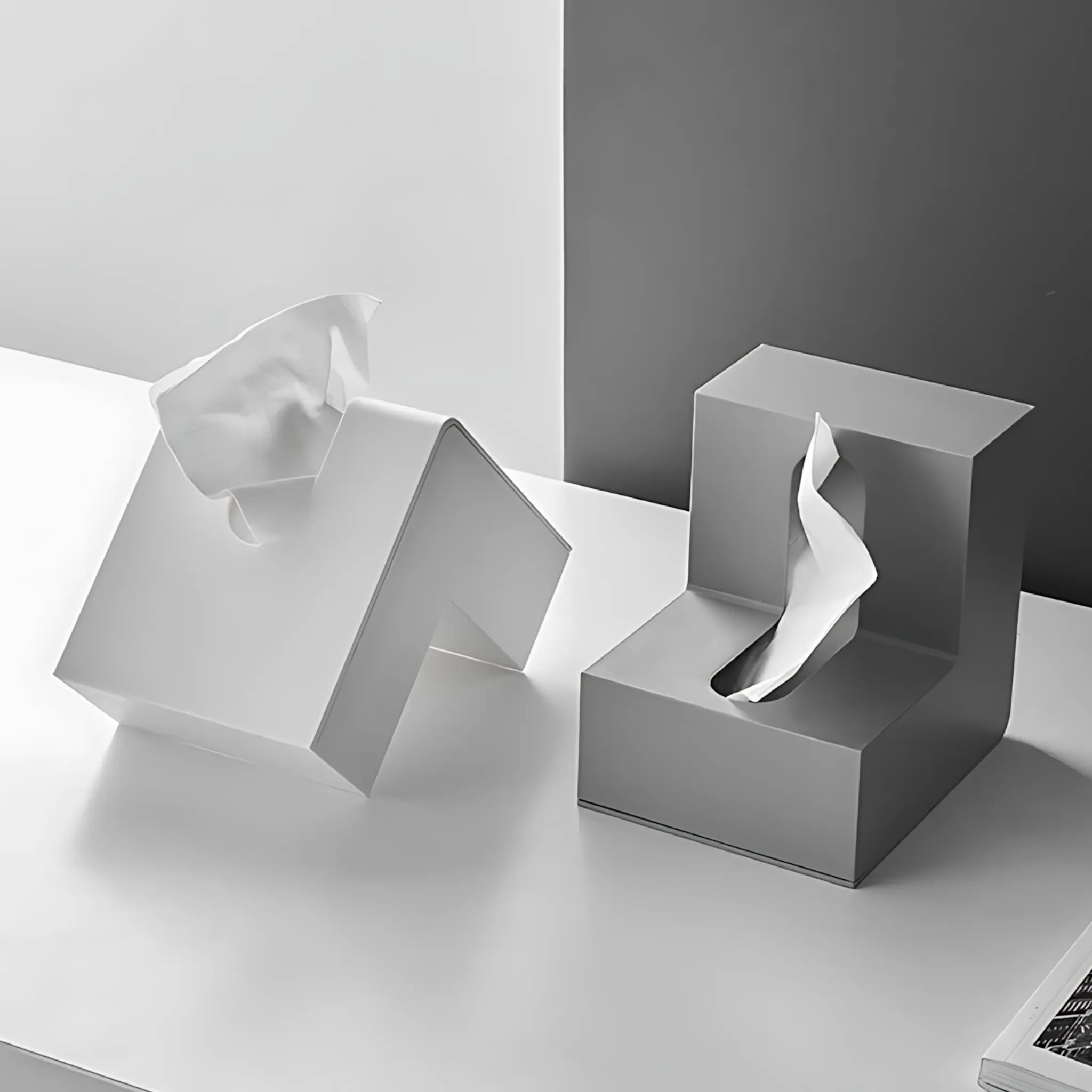 Minimalist tissue box
