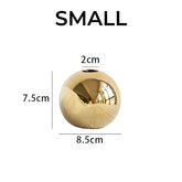 luxury gold ceramic ornament