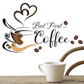 Coffee-themed wall art