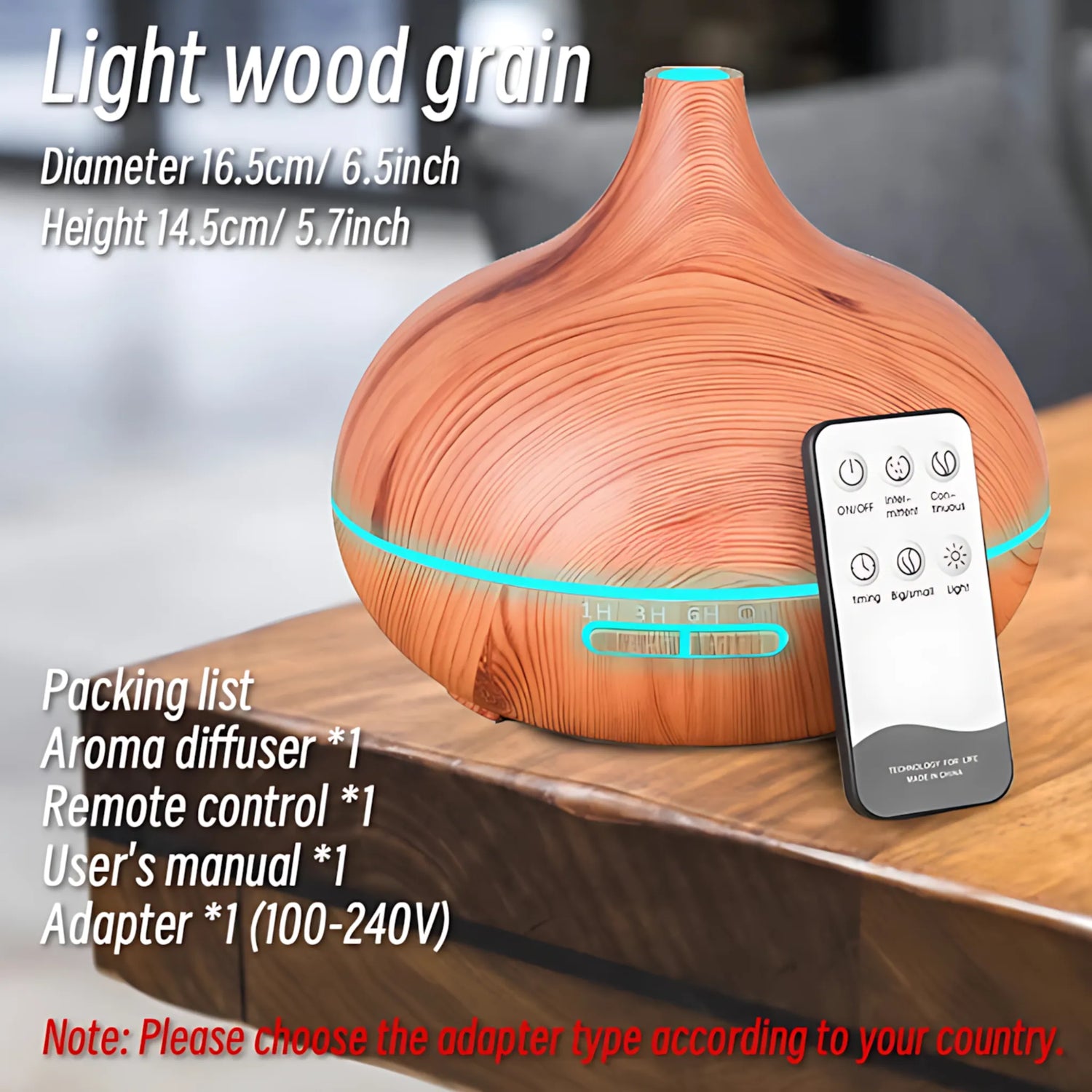 Quiet essential oil diffuser