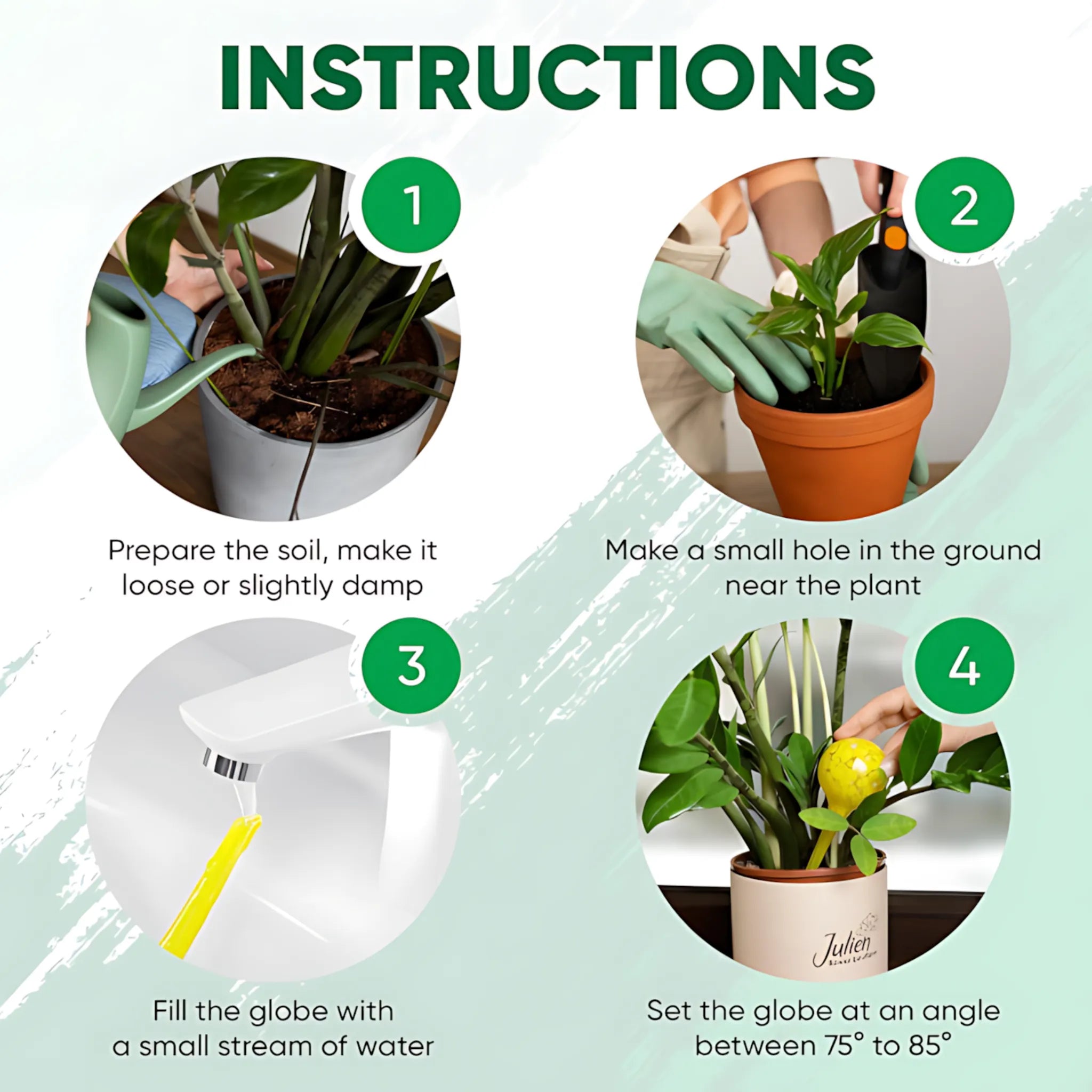 Indoor plant watering system