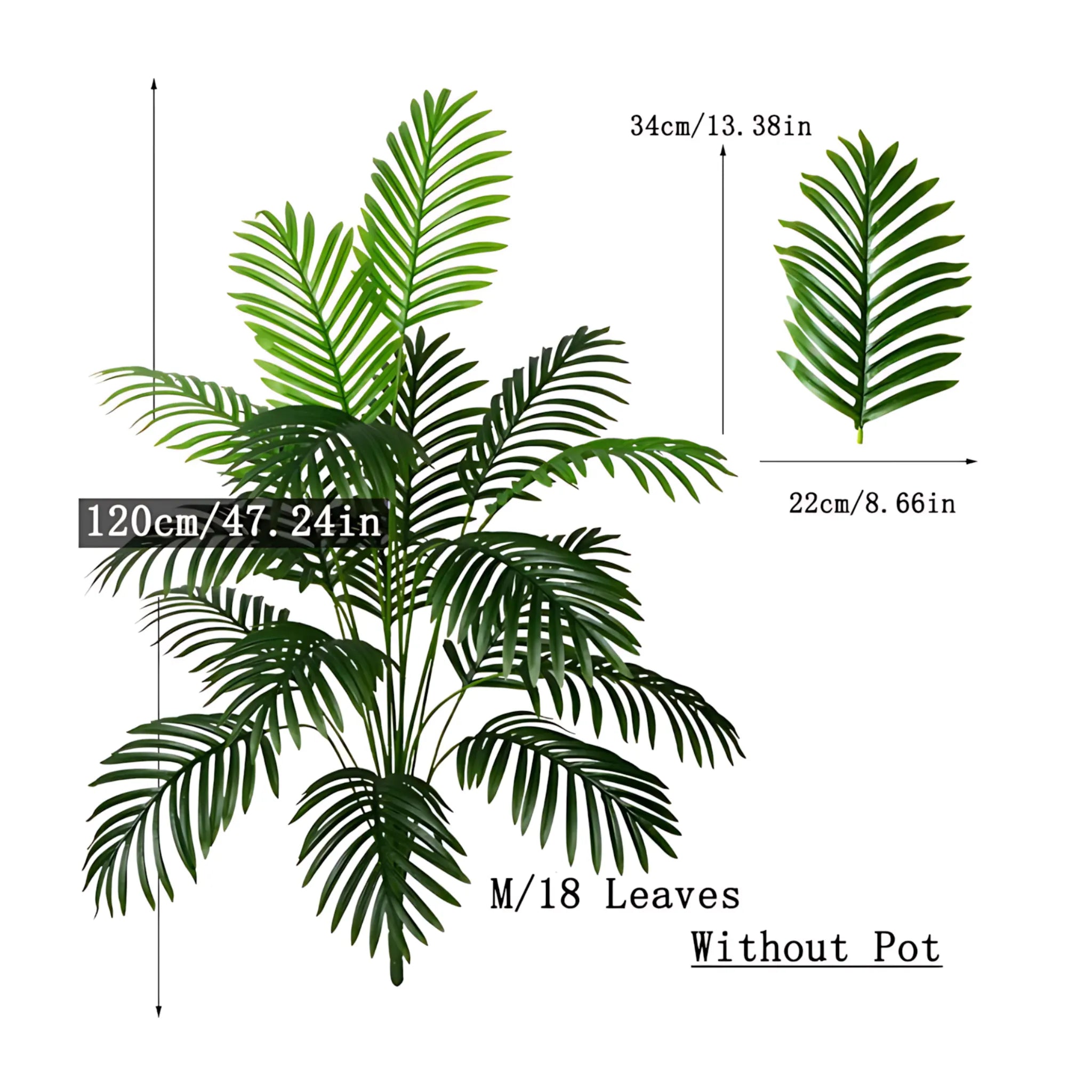 Lush green artificial tree