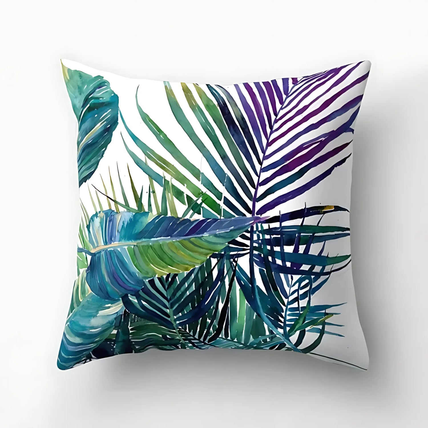 monstera leaf cushion