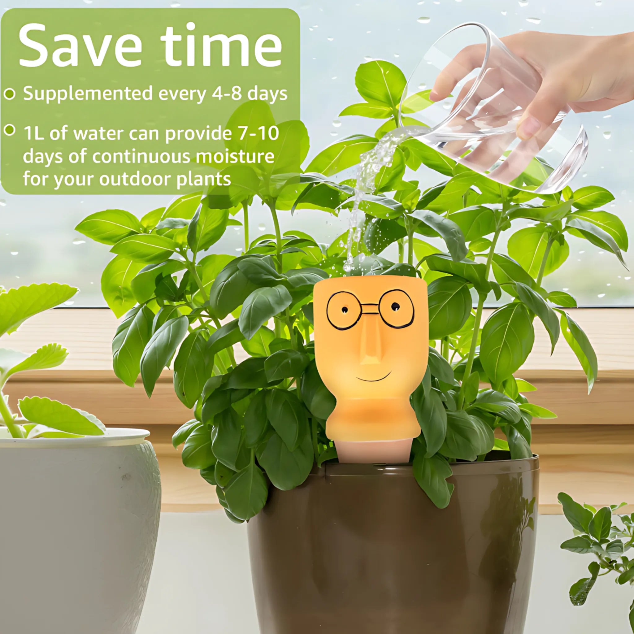 Self-watering ceramic spikes