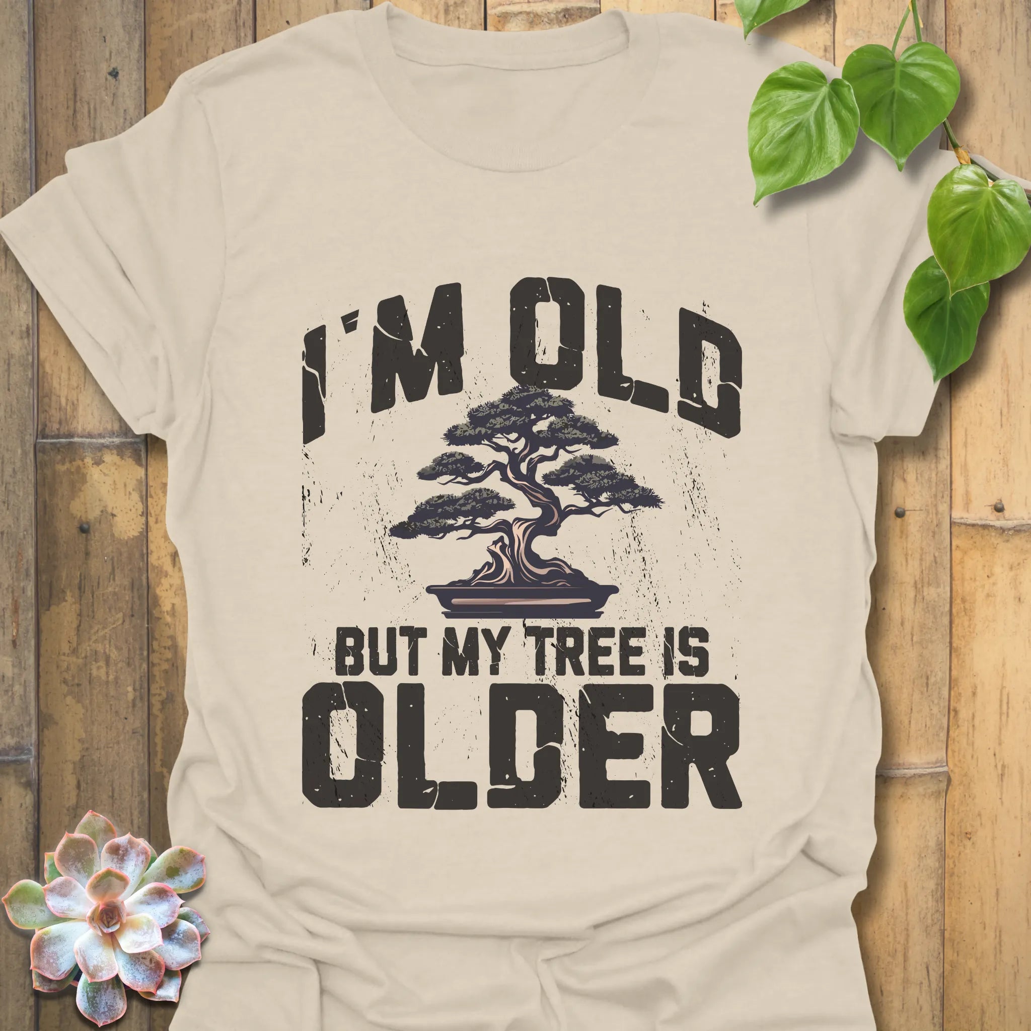 Natural t-shirt featuring the design "I&