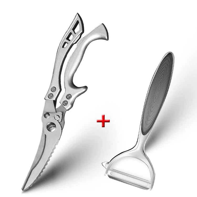 kitchen scissors with peeler 