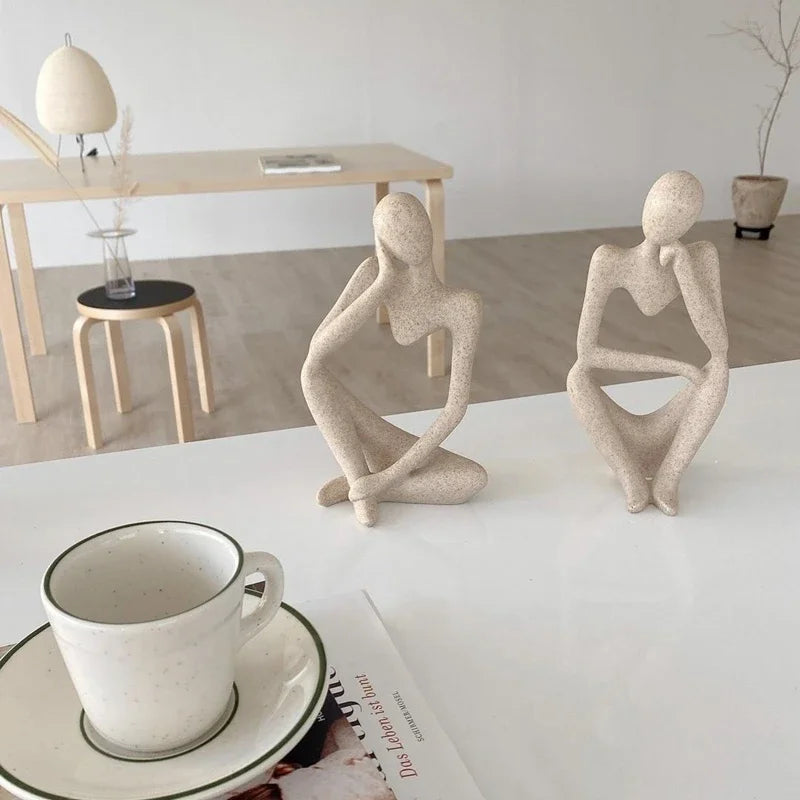 Abstract yoga figurine