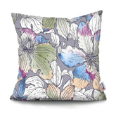 square floral cushion cover