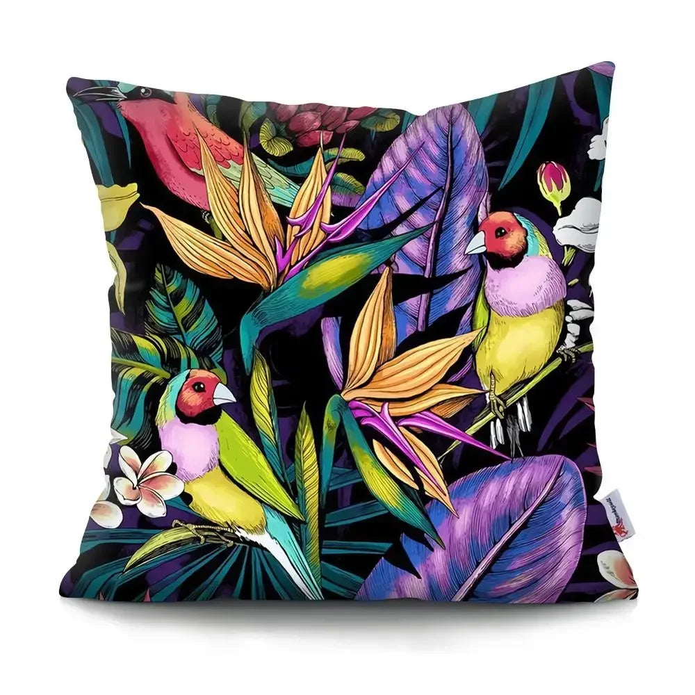 birds of paradise cushion covers