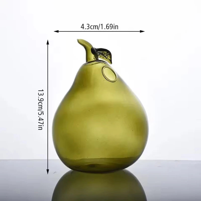 Pomegranate Pear Zucchini Fruit Shaped Glass Vase