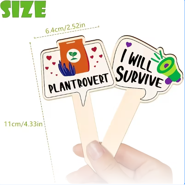 Emotional Support Plant Stakes (Set of 10) – Clearance