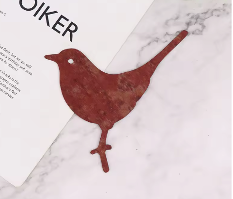Rustic Metal Garden Bird Stake - Clearance