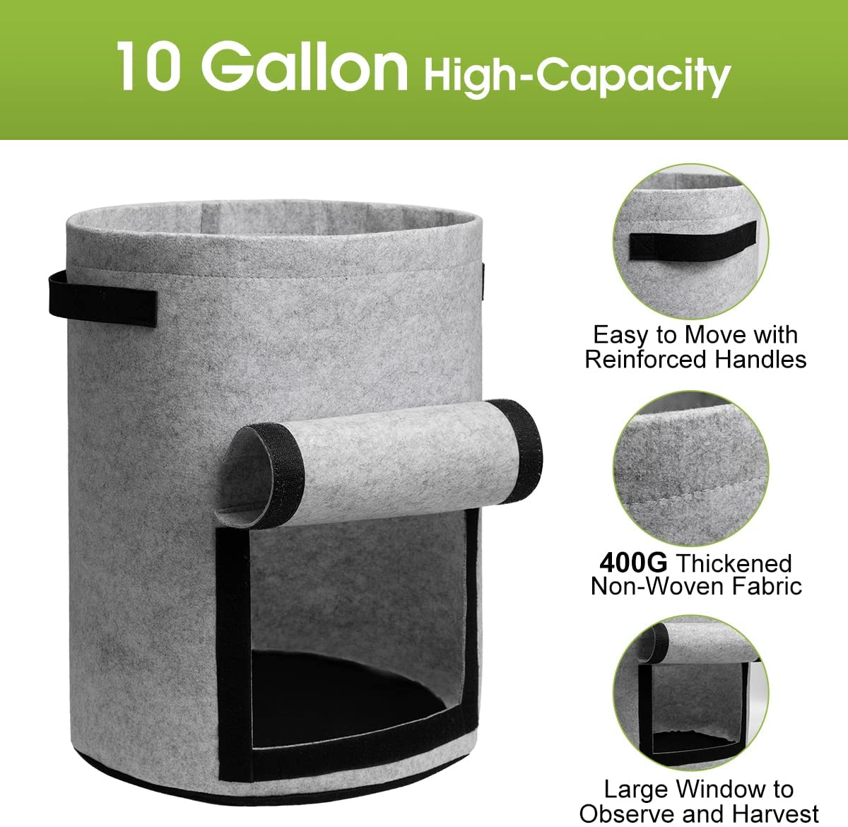 Reusable plant grow bags