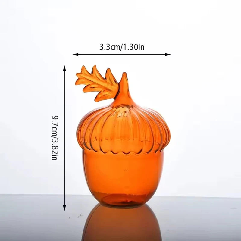 Pomegranate Pear Zucchini Fruit Shaped Glass Vase