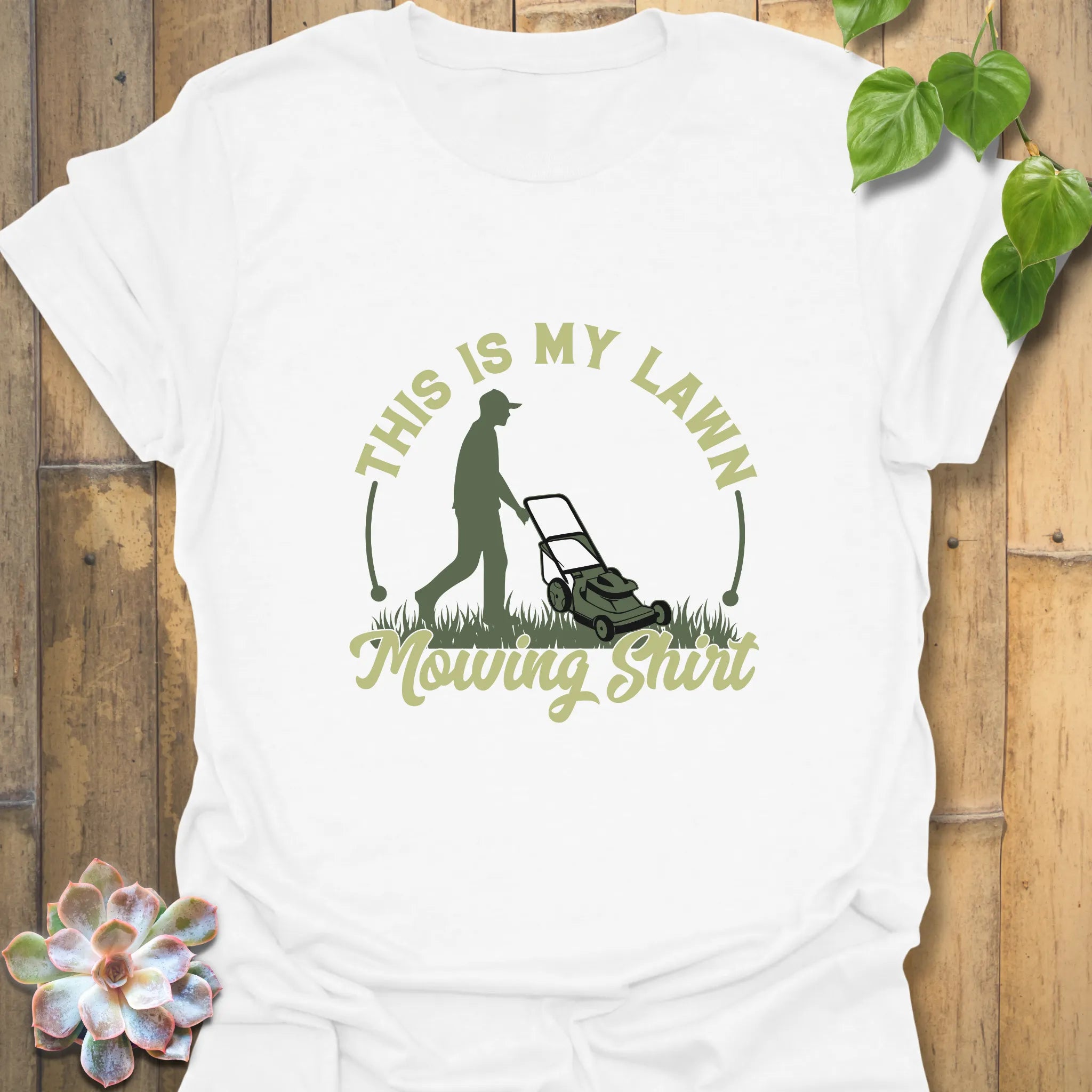 humorous mowing tee