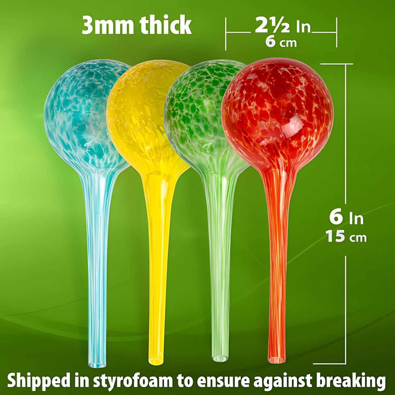 Outdoor plant watering globes