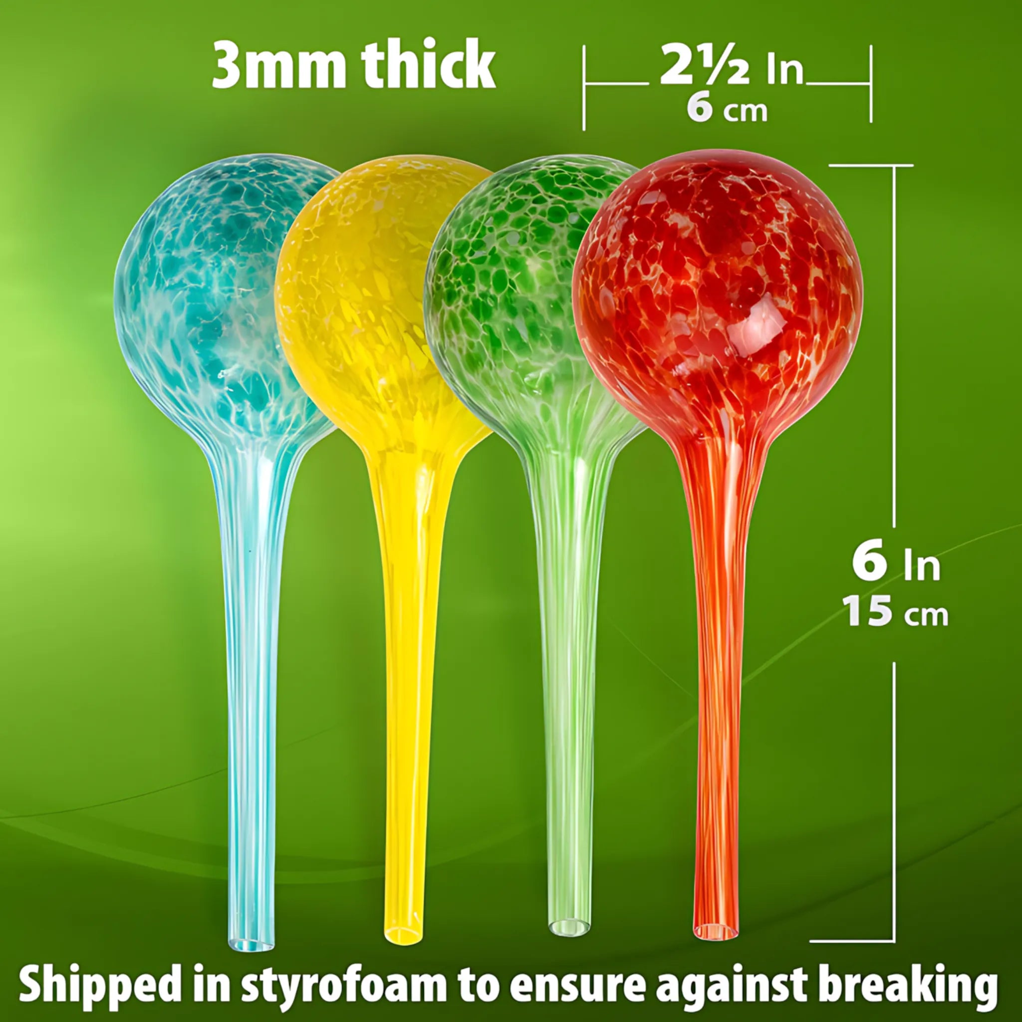 Outdoor plant watering globes