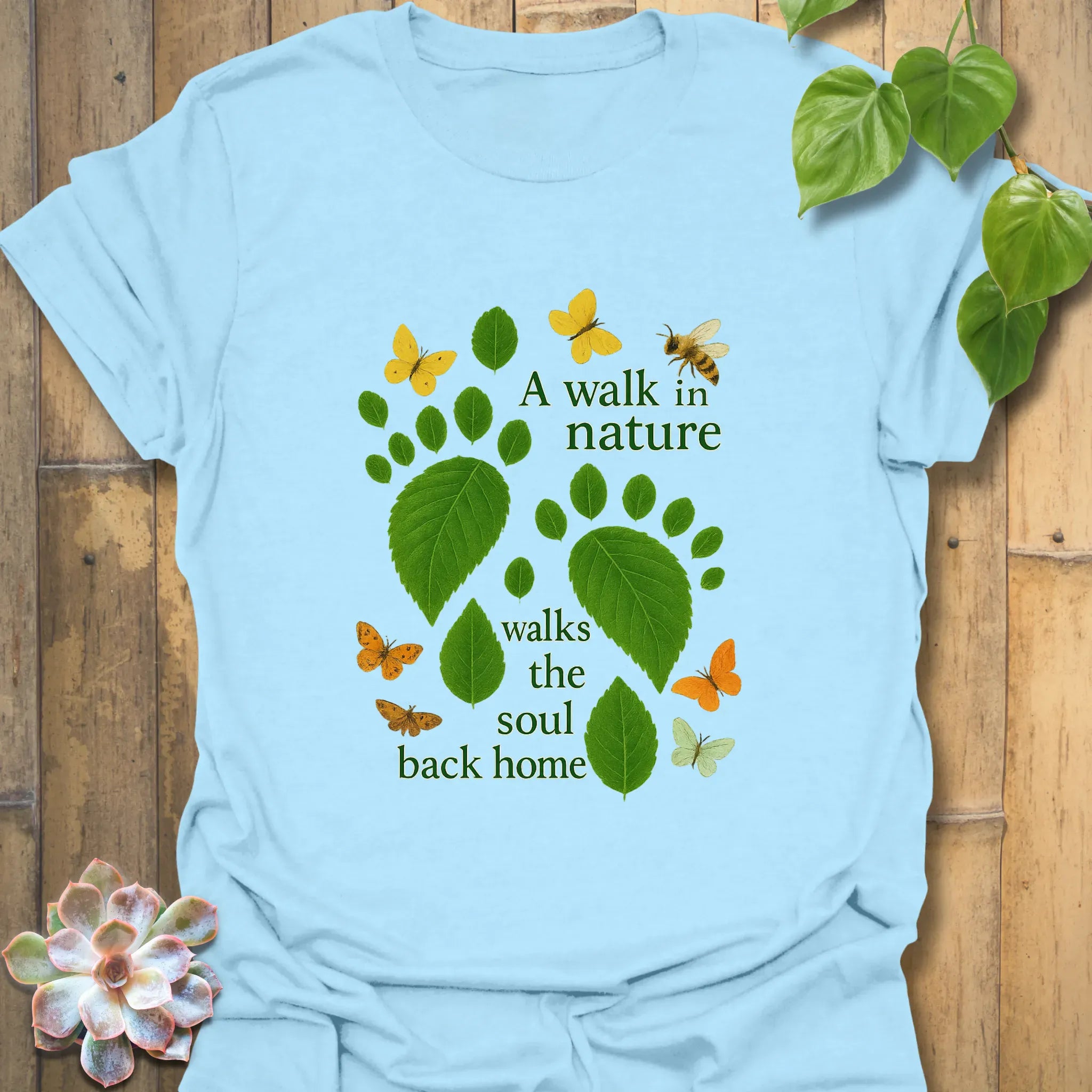 A Walk In Nature T-shirt Light Blue / S T-Shirt