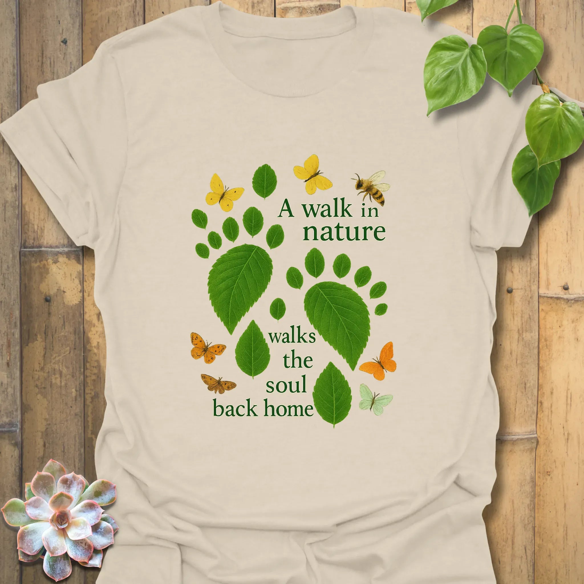 A Walk In Nature T-shirt Natural / S T-Shirt