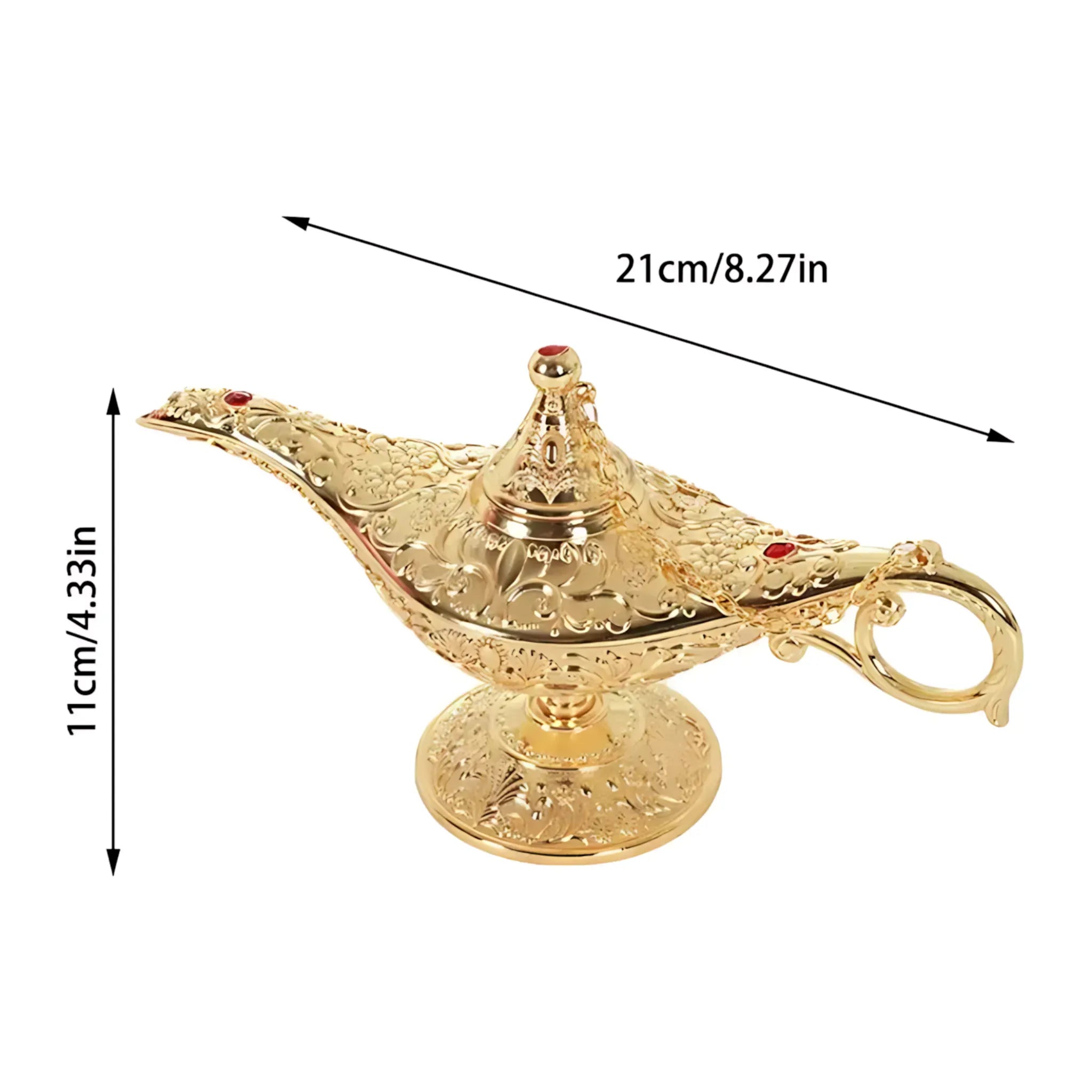 Aladdin Lamp – Vintage Metal Wishing Ornament for Home Lamp
