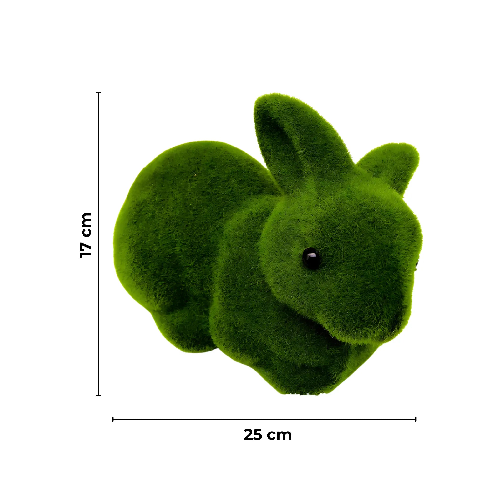 Artificial Moss Rabbit - Forest Animal Decor for Display & Events HT-A51 -N Artificial Moss