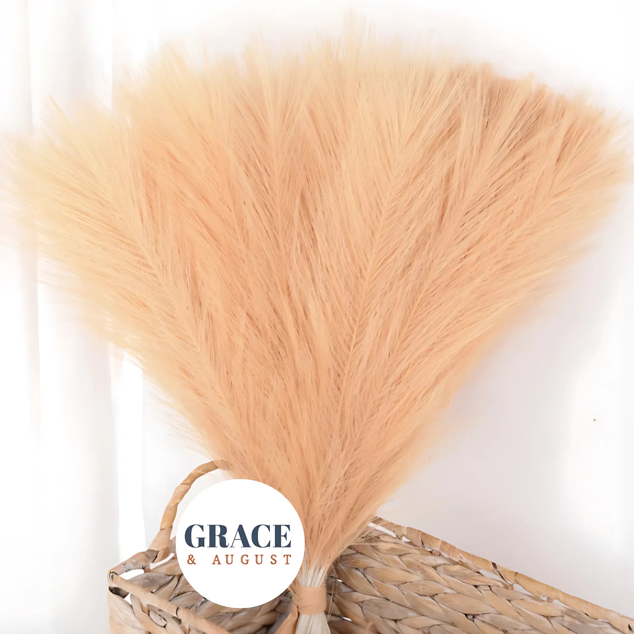 Artificial Pampas Grass - 15/30 Pcs, Realistic Home & Event Decor Orange Yellow / 15pcs Artificial Plants