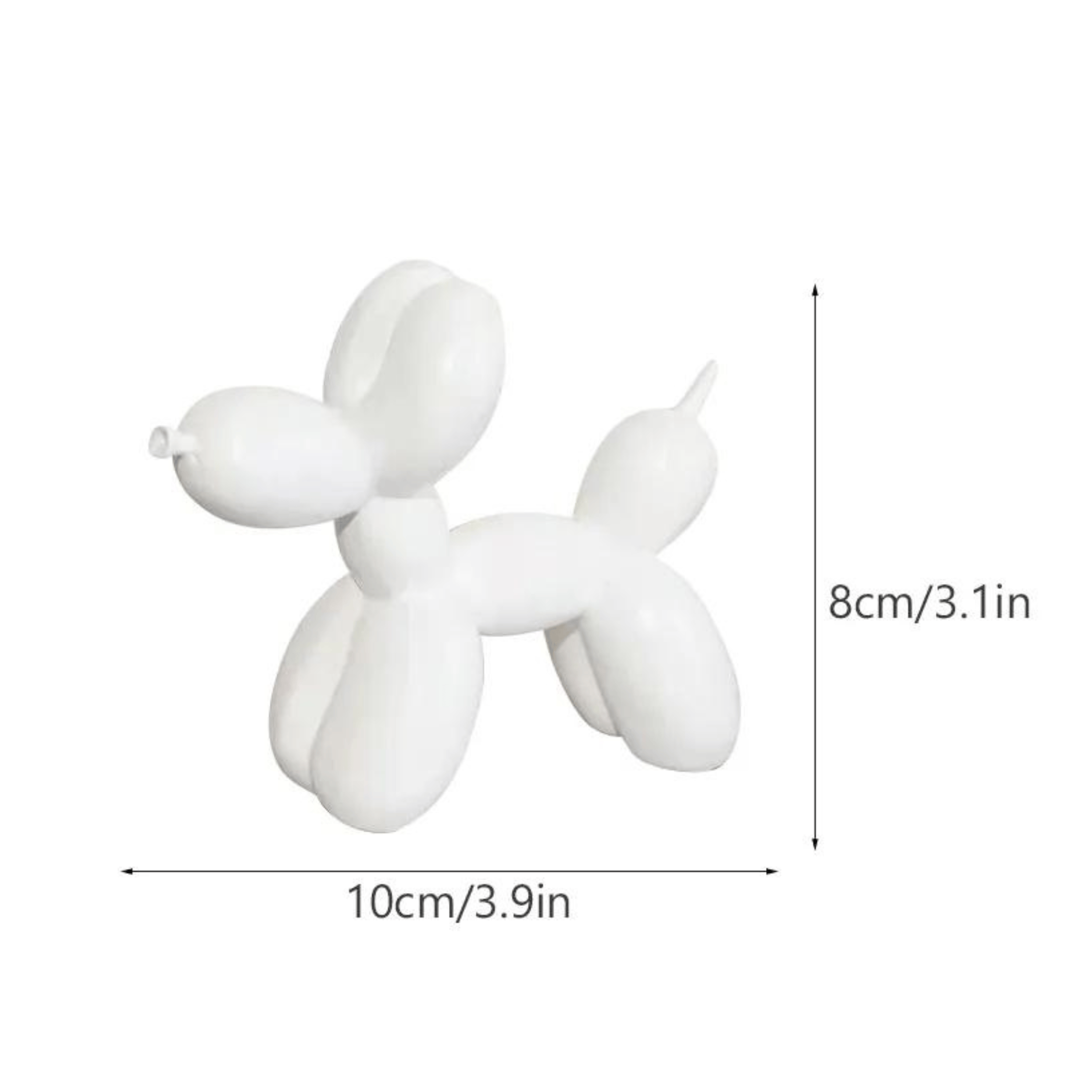 Balloon Dog Sculpture White S resin Art
