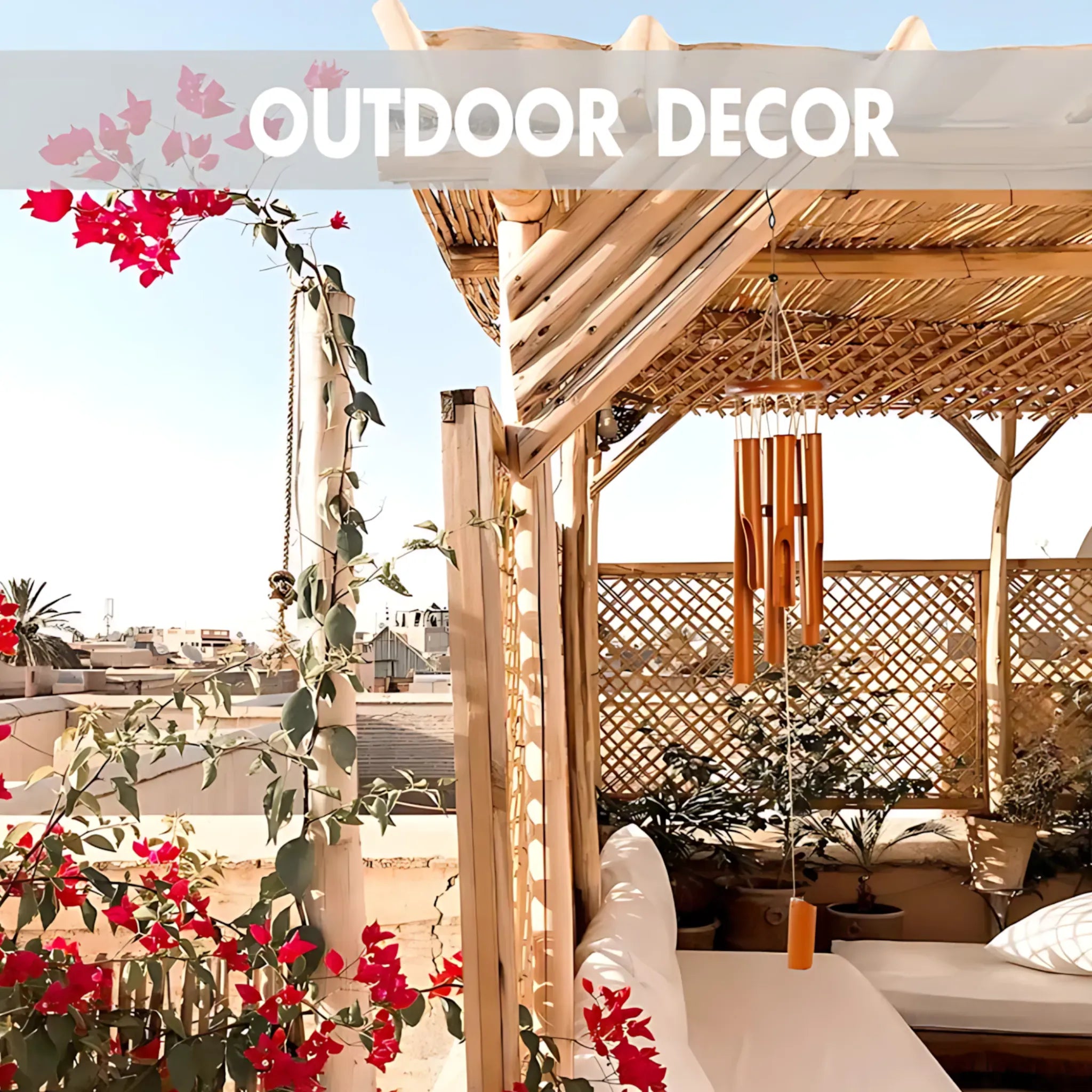 Bamboo Wind Chimes – Perfect Zen Garden Decor for Outdoors Wind Chime Bamboo Wind Chimes