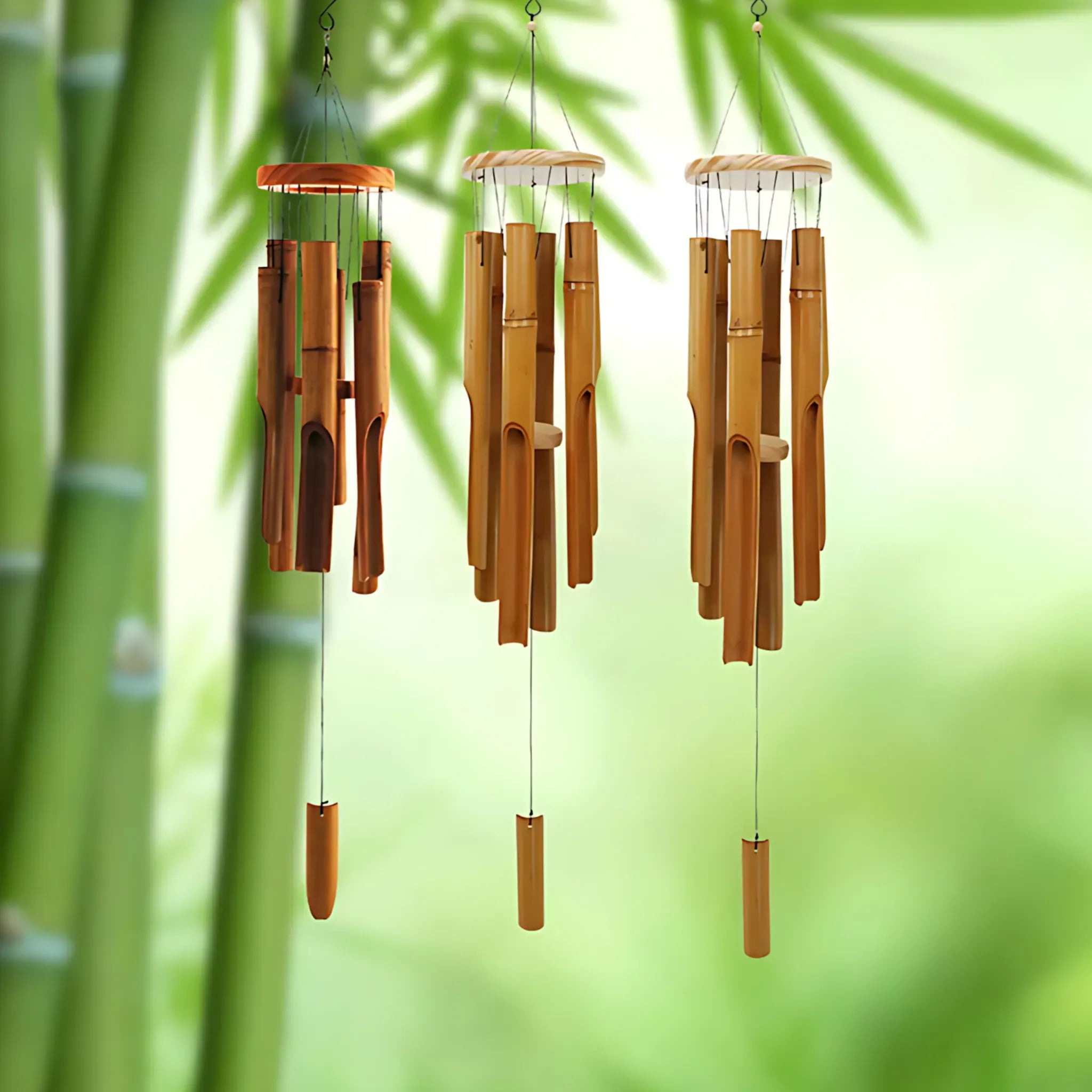 Bamboo Wind Chimes – Perfect Zen Garden Decor for Outdoors Wind Chime Bamboo Wind Chimes