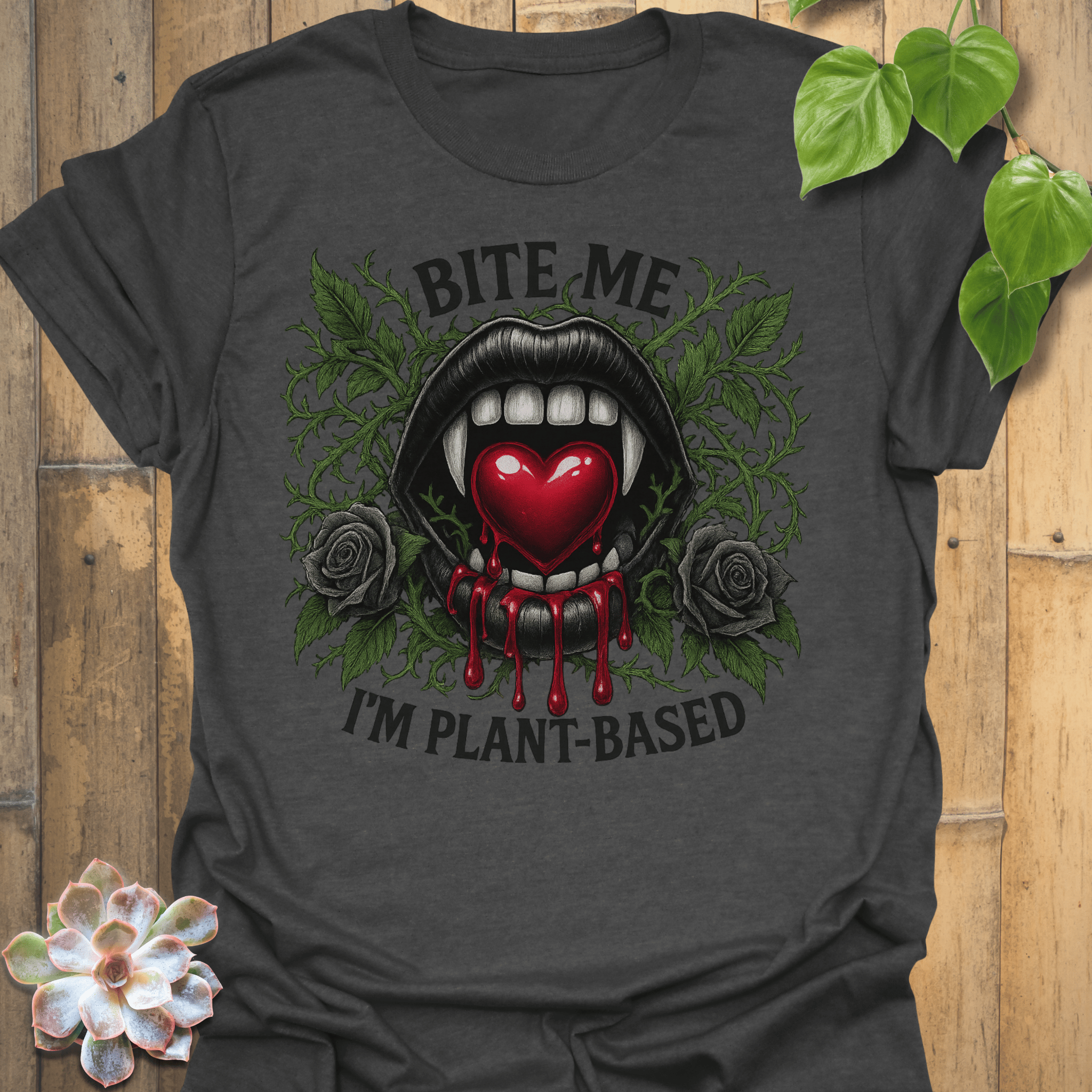 Bite Me T-shirt Dark Heather / S T-Shirt