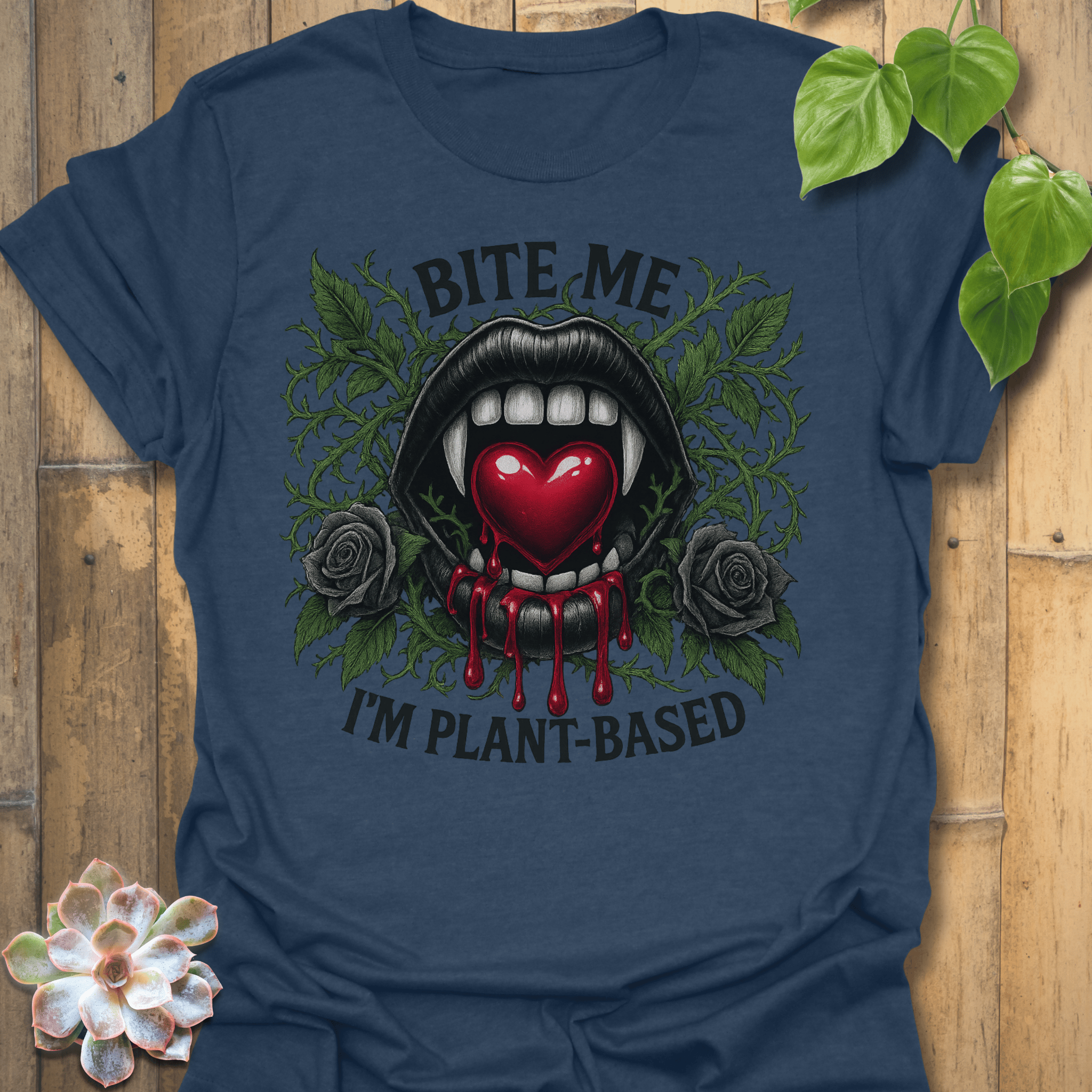 Bite Me T-shirt Heather Navy / S T-Shirt