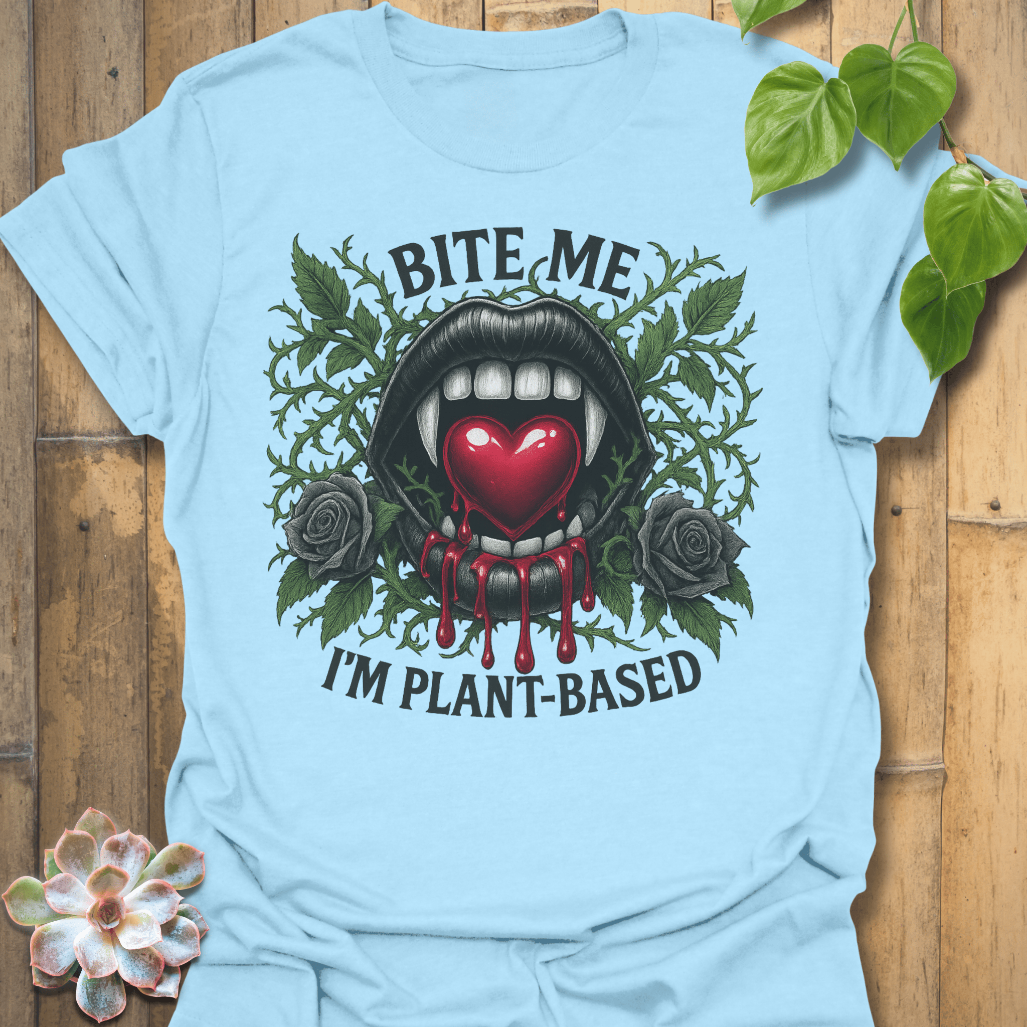 Bite Me T-shirt Light Blue / S T-Shirt