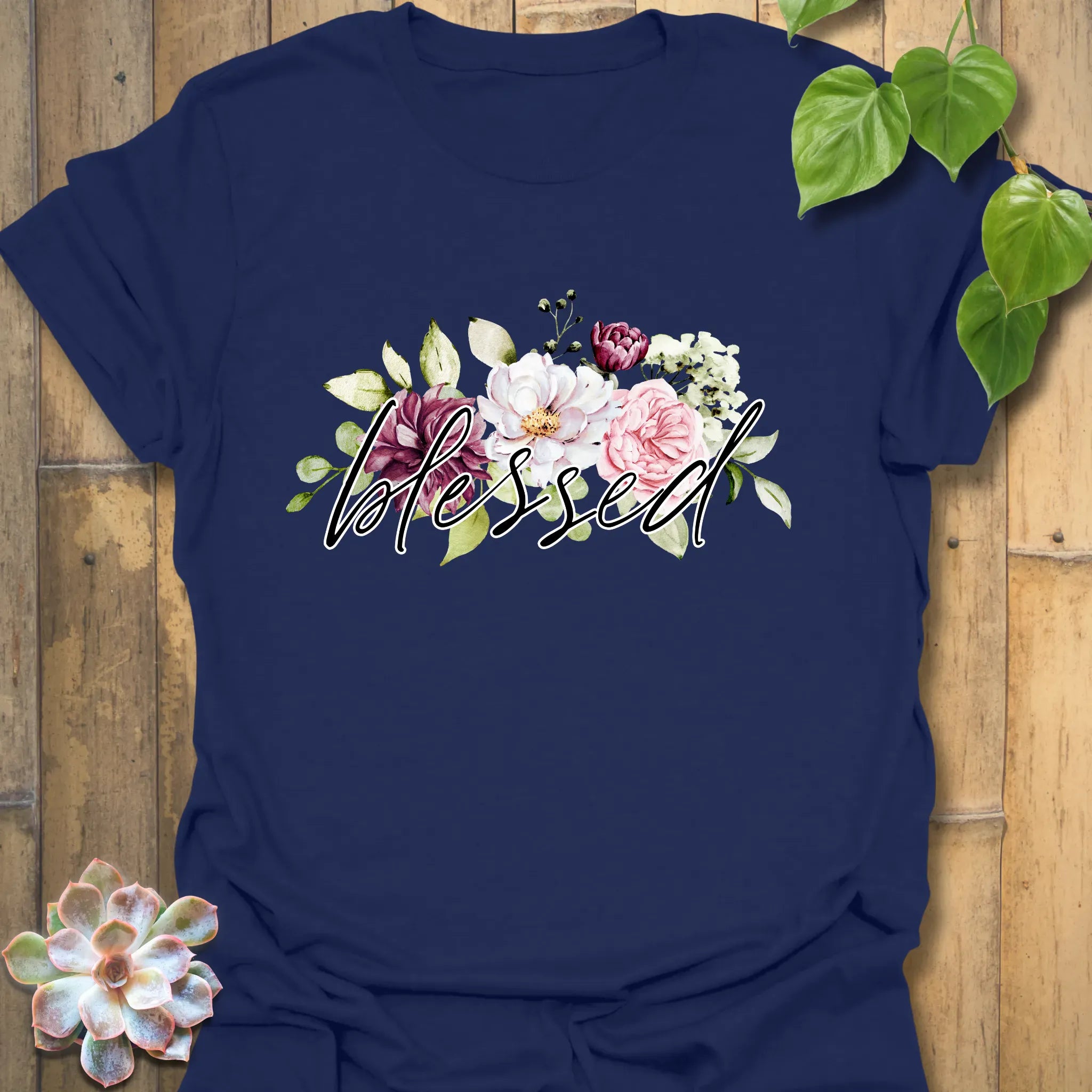 Blessed T-shirt Navy / S T-Shirt