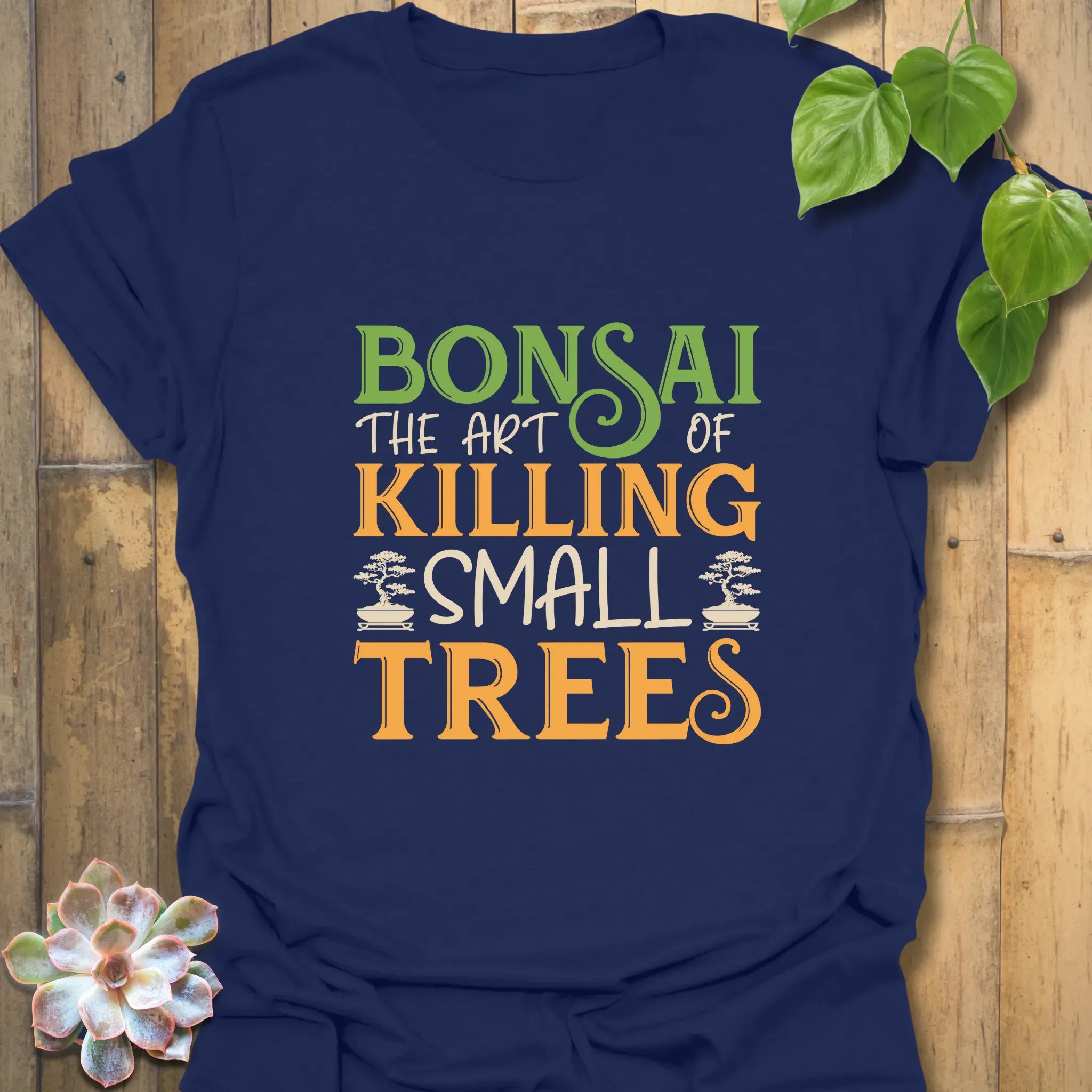 Bonsai The Art Of Killing Small Tree T-shirt Navy / S T-Shirt