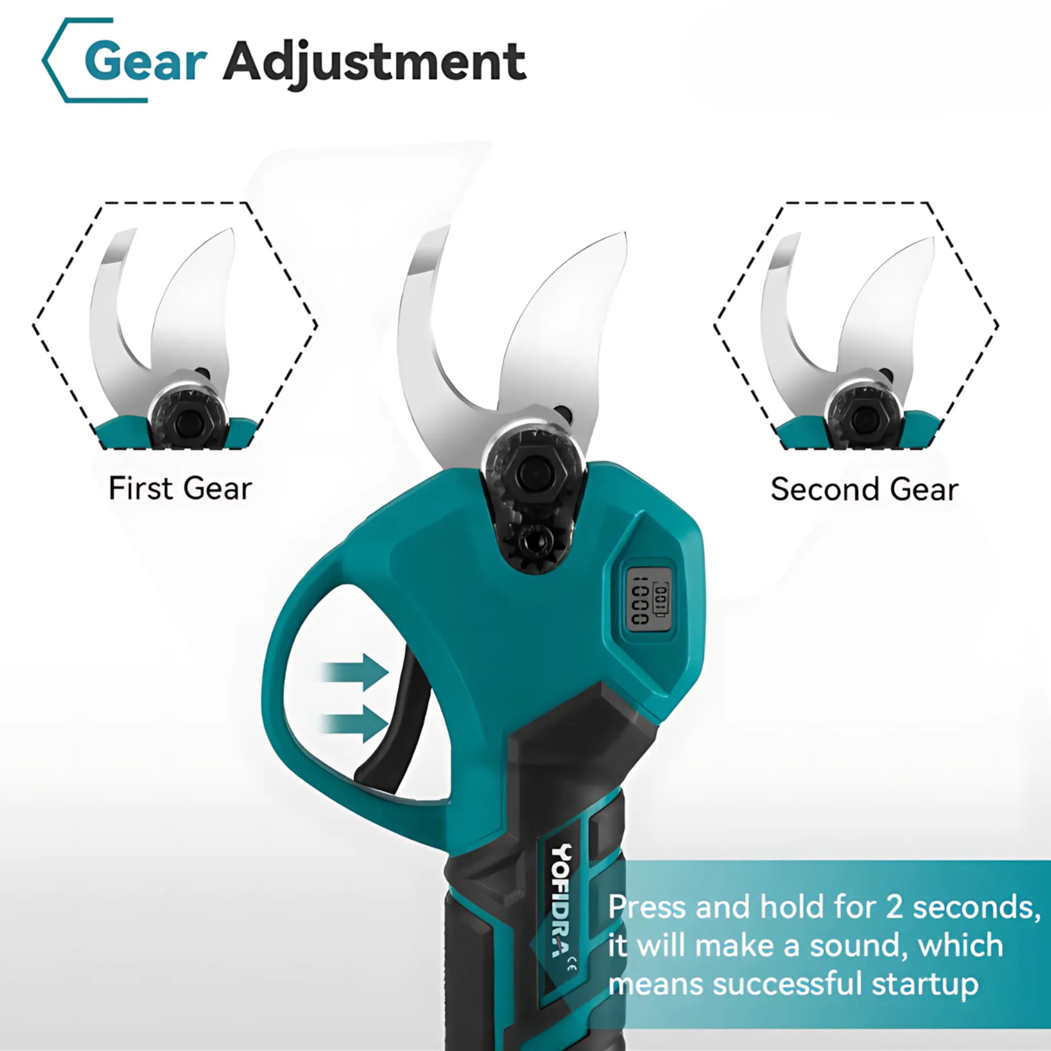 Brushless Electric Pruning Shears - Cordless & Rechargeable Pruning Shears