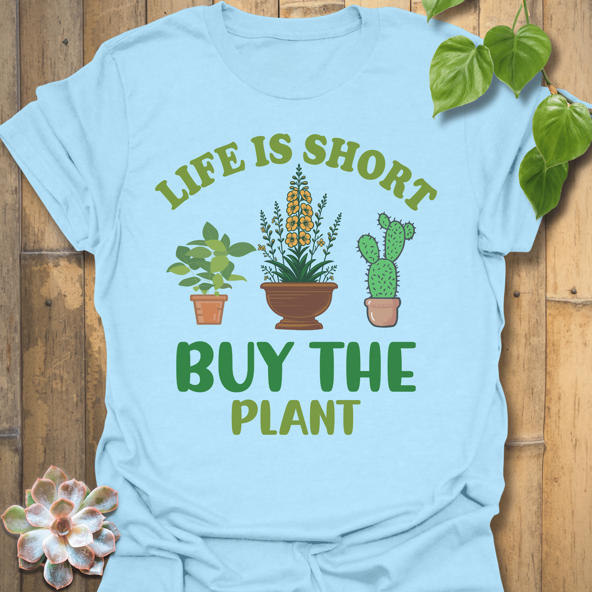 Buy The Plant T-shirt Light Blue / S T-Shirt