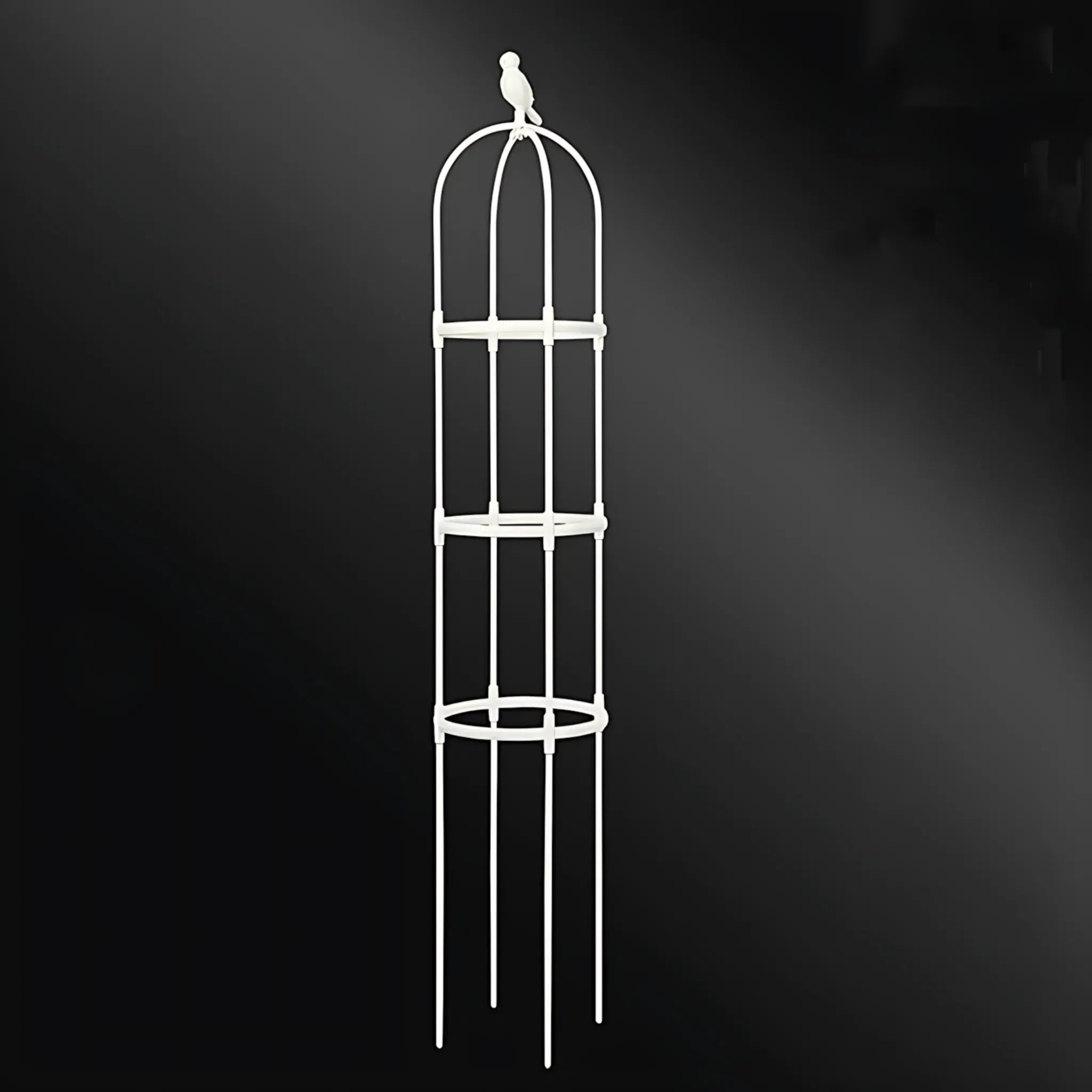 Climbing Plant Trellis - Support Frame for Flowers and Vines White / 2 floors Plant Support