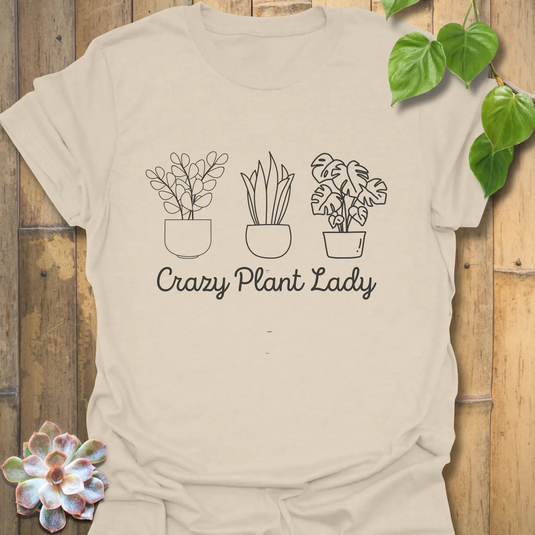 Crazy Plant Lady T-Shirt Natural / S T-Shirt