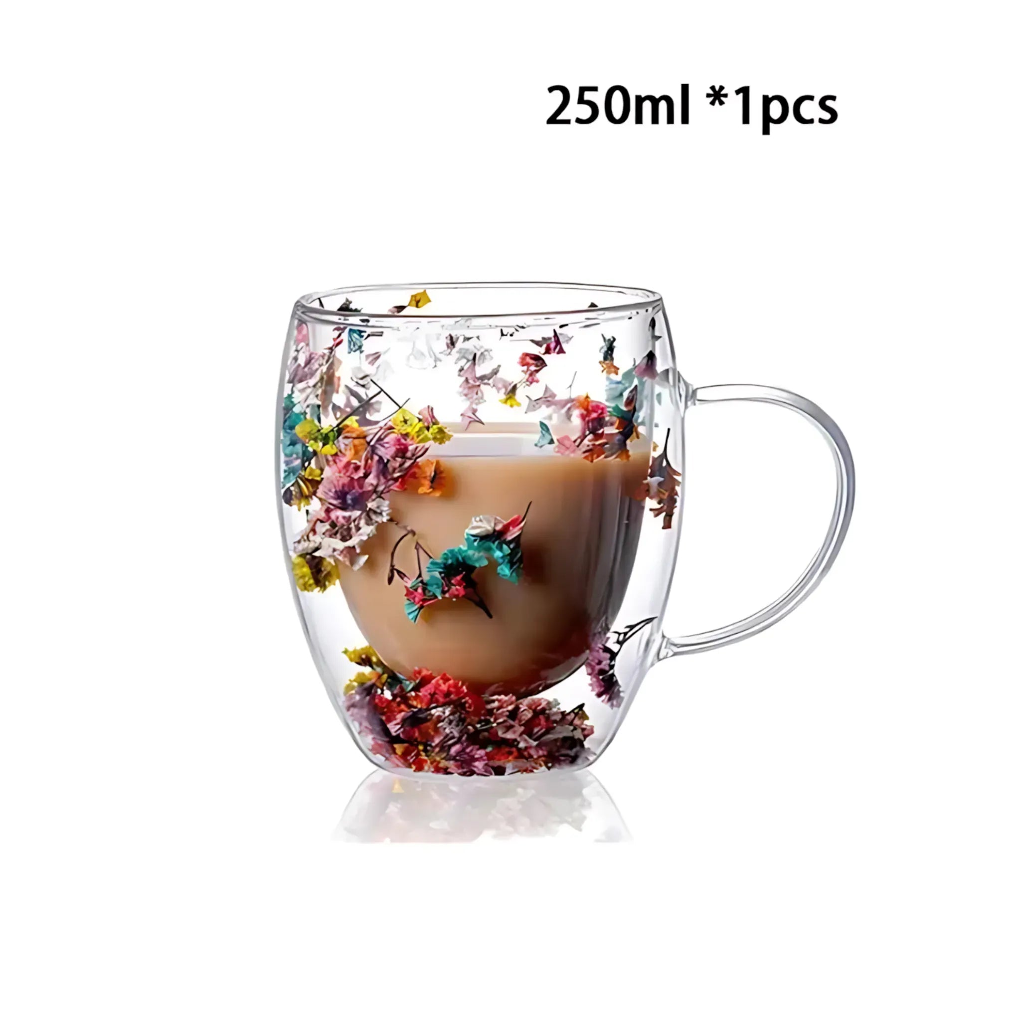 Double Wall Glass Cup - Heat Resistant Coffee & Tea Mug 1pcs 250ml A / 250-350ml Glass Cup