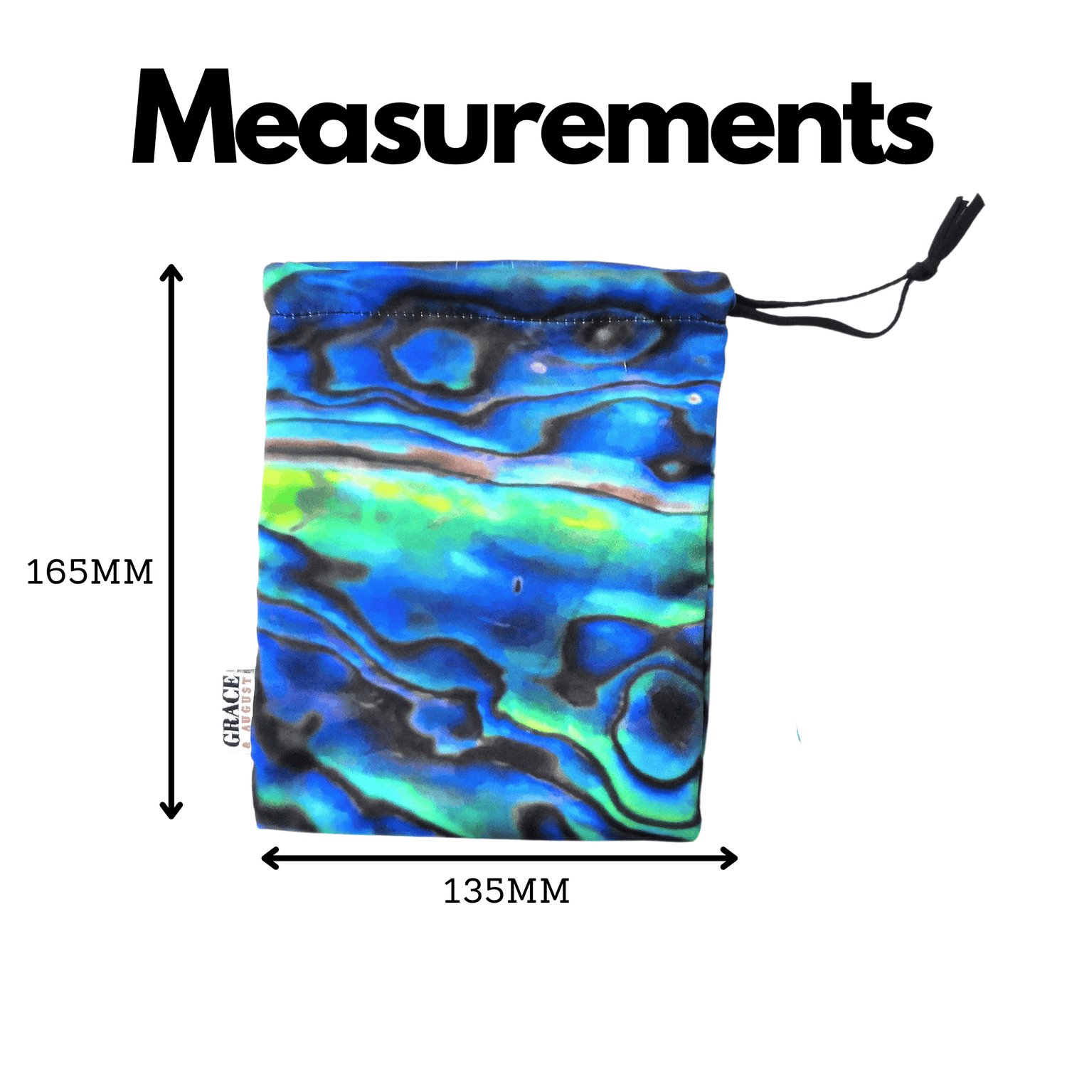 Drawstring Storage Bag - Perfect for Everyday Use - Paua Shell Face masks