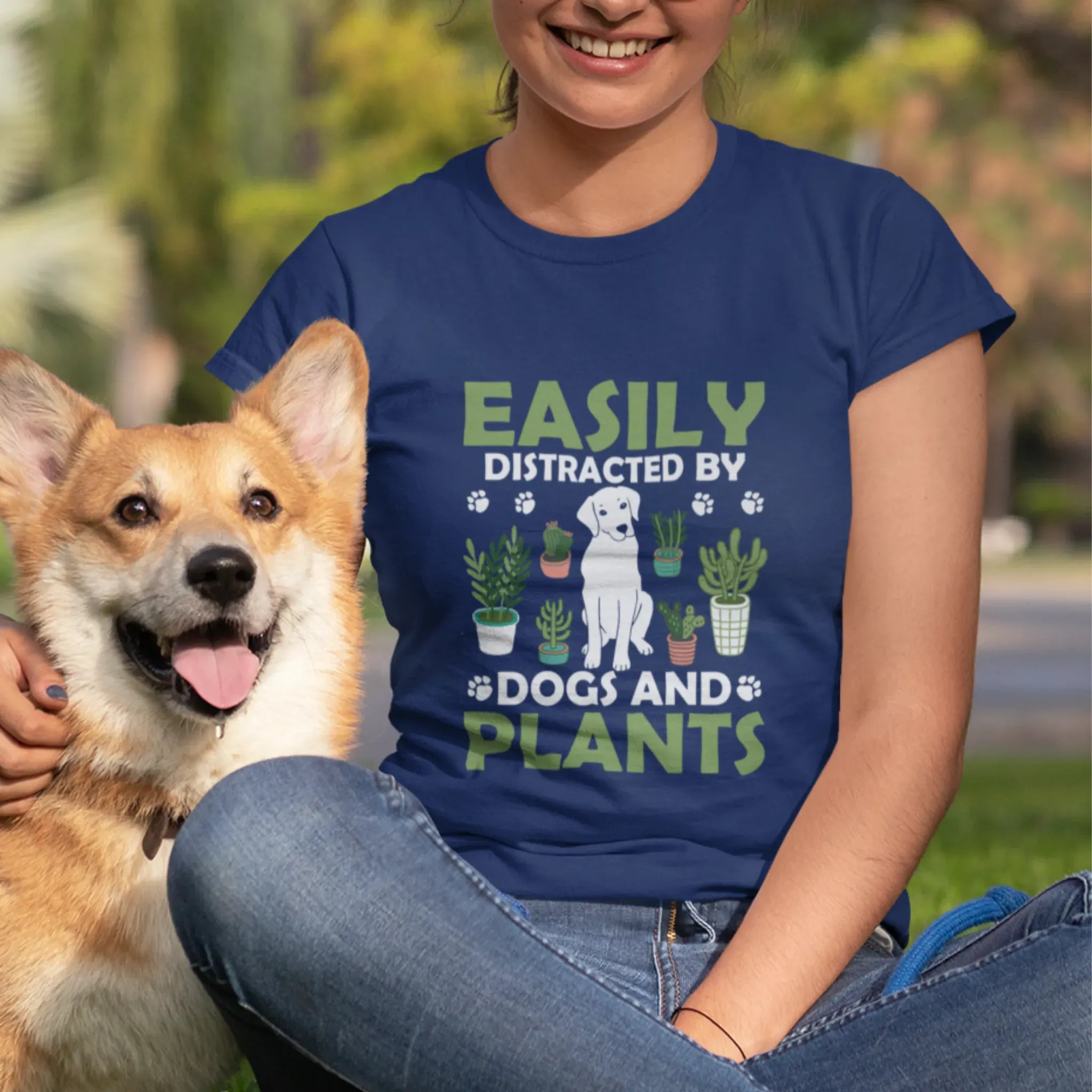 Easily Distracted T-shirt Navy / S T-Shirt