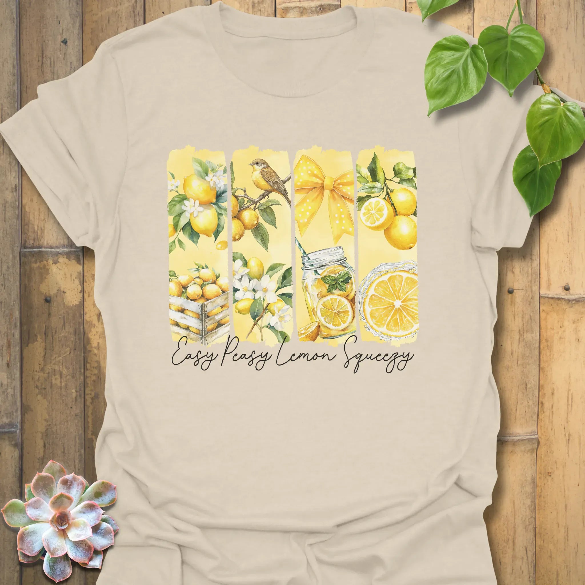Easy Peazy Lemon Squeezy T-shirt Natural / S T-Shirt